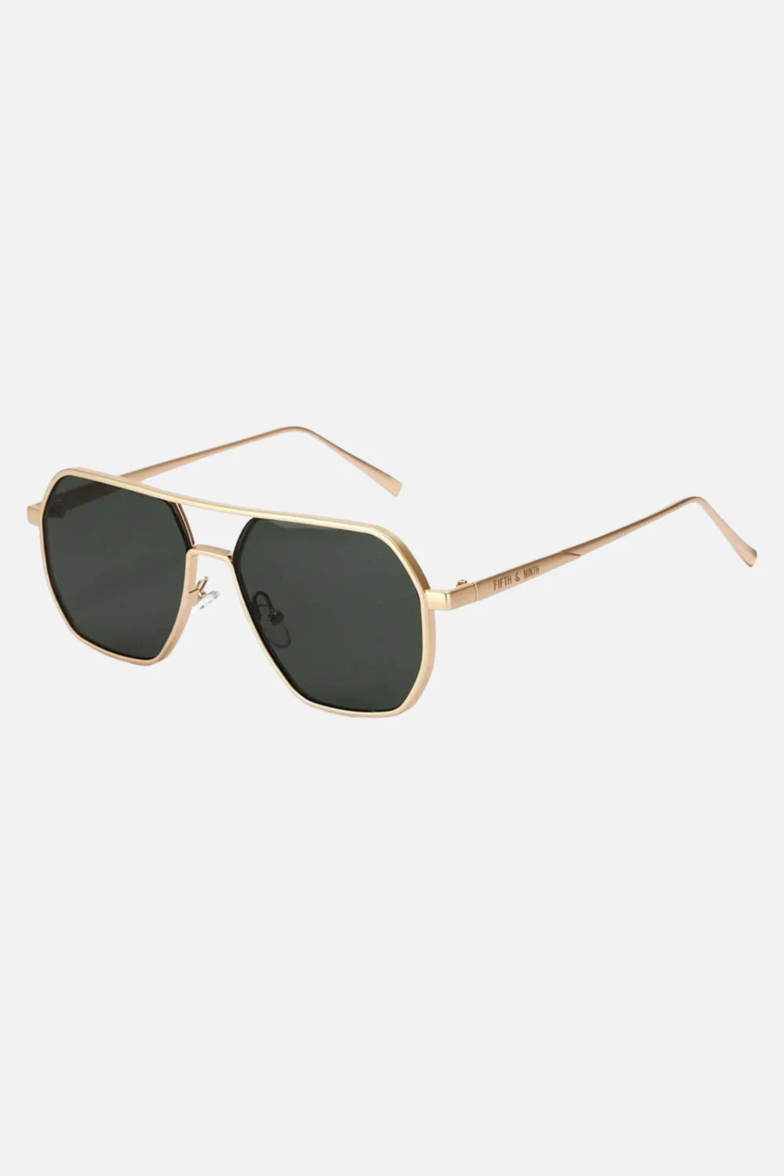 Nola Polarized Sunglasses - Green/Gold