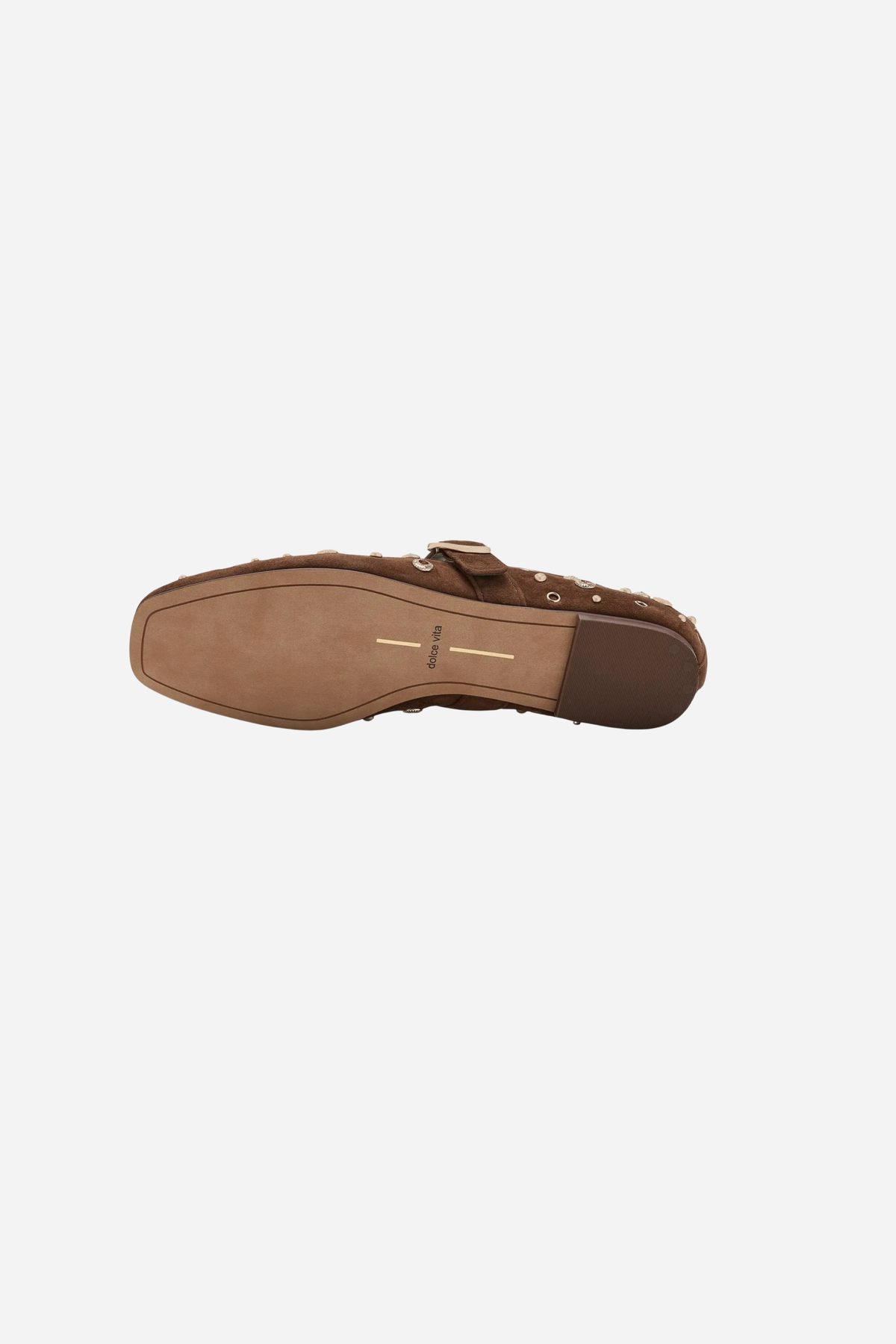 Dolce Vita - Mella Stud Flats - Cocoa Suede