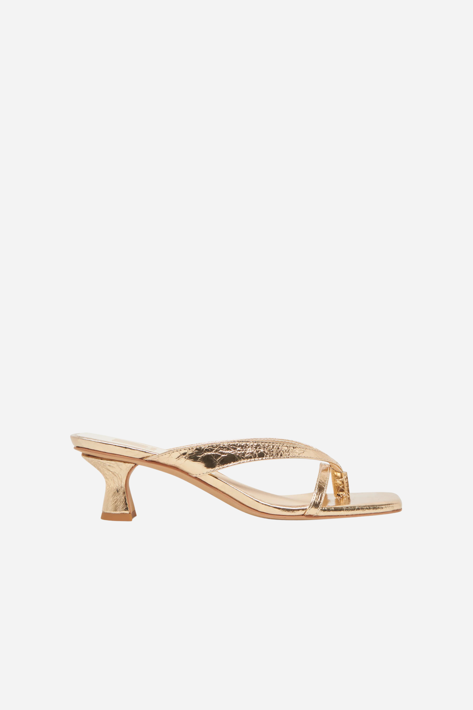 Dolce Vita Brevel Heels - Gold Leather