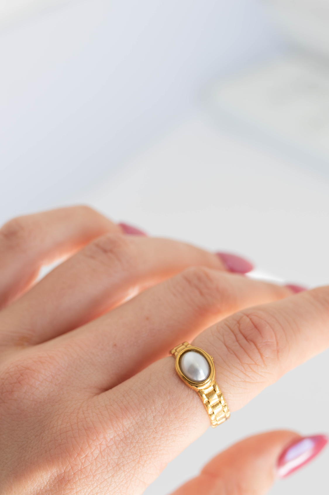 18K Amaya Pearl Ring