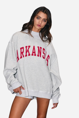 Arkansas Reversible Mock Neck