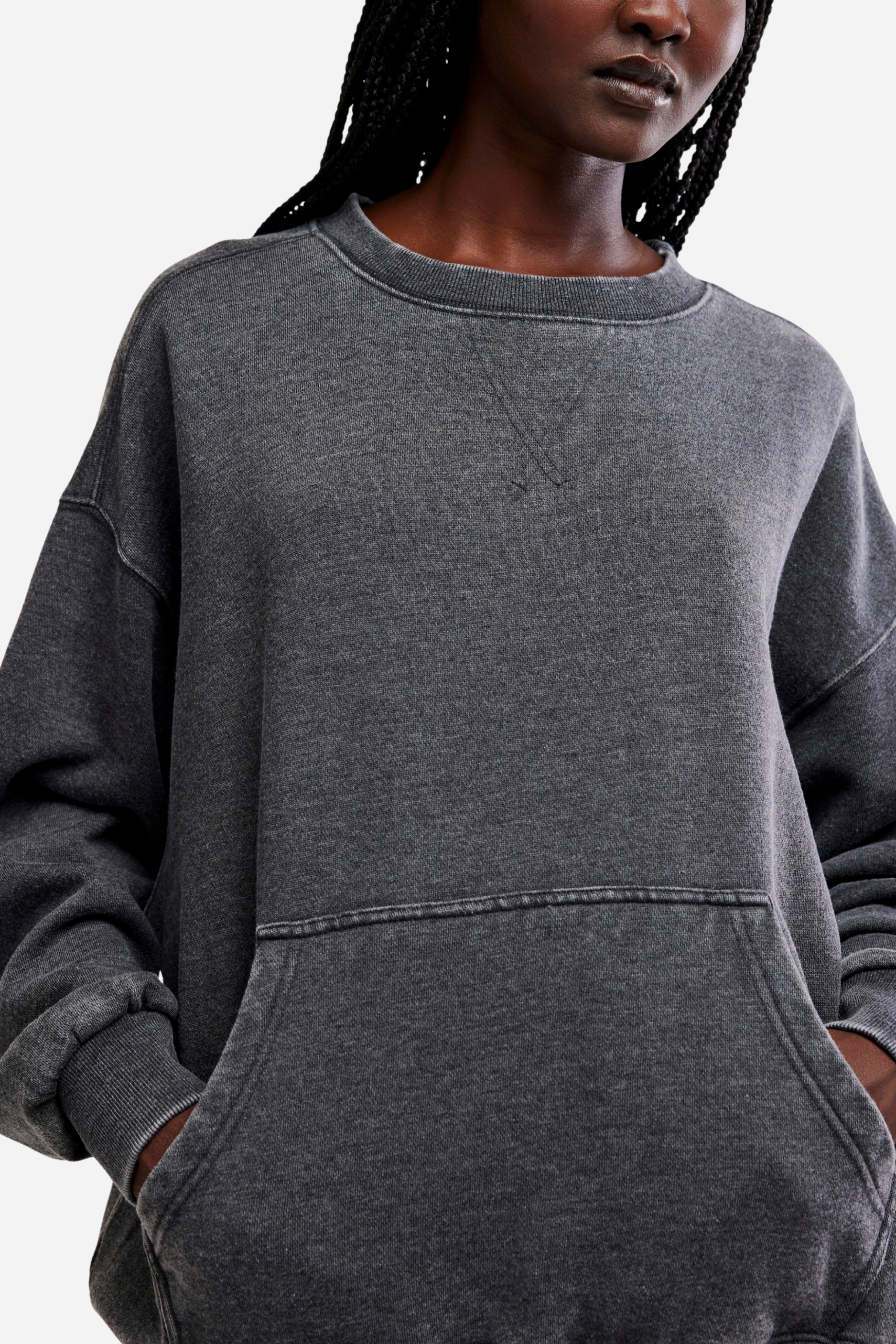 Free People Slow It Down Pullover - Black