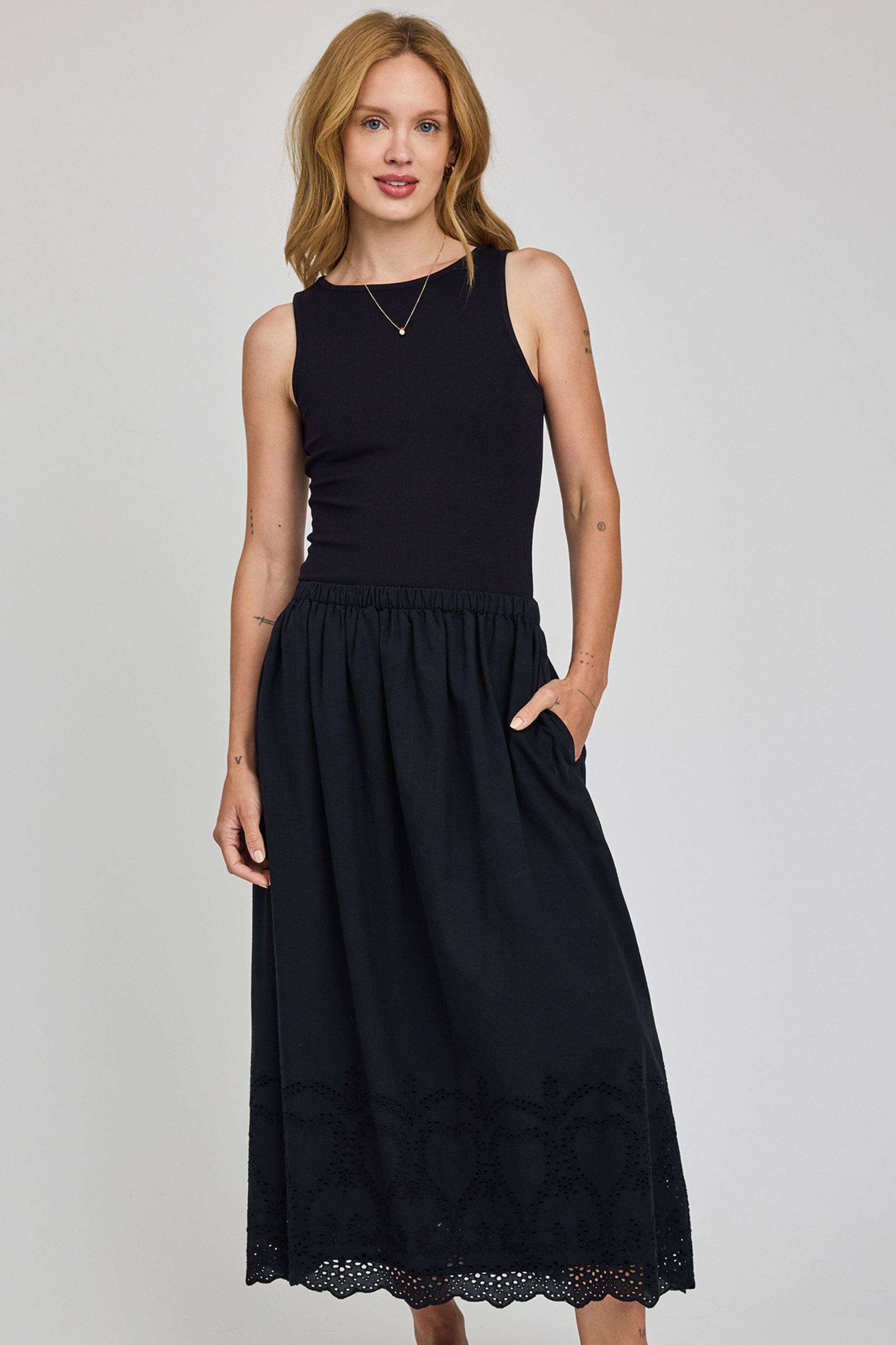 Elodie Maxi Skirt - Black