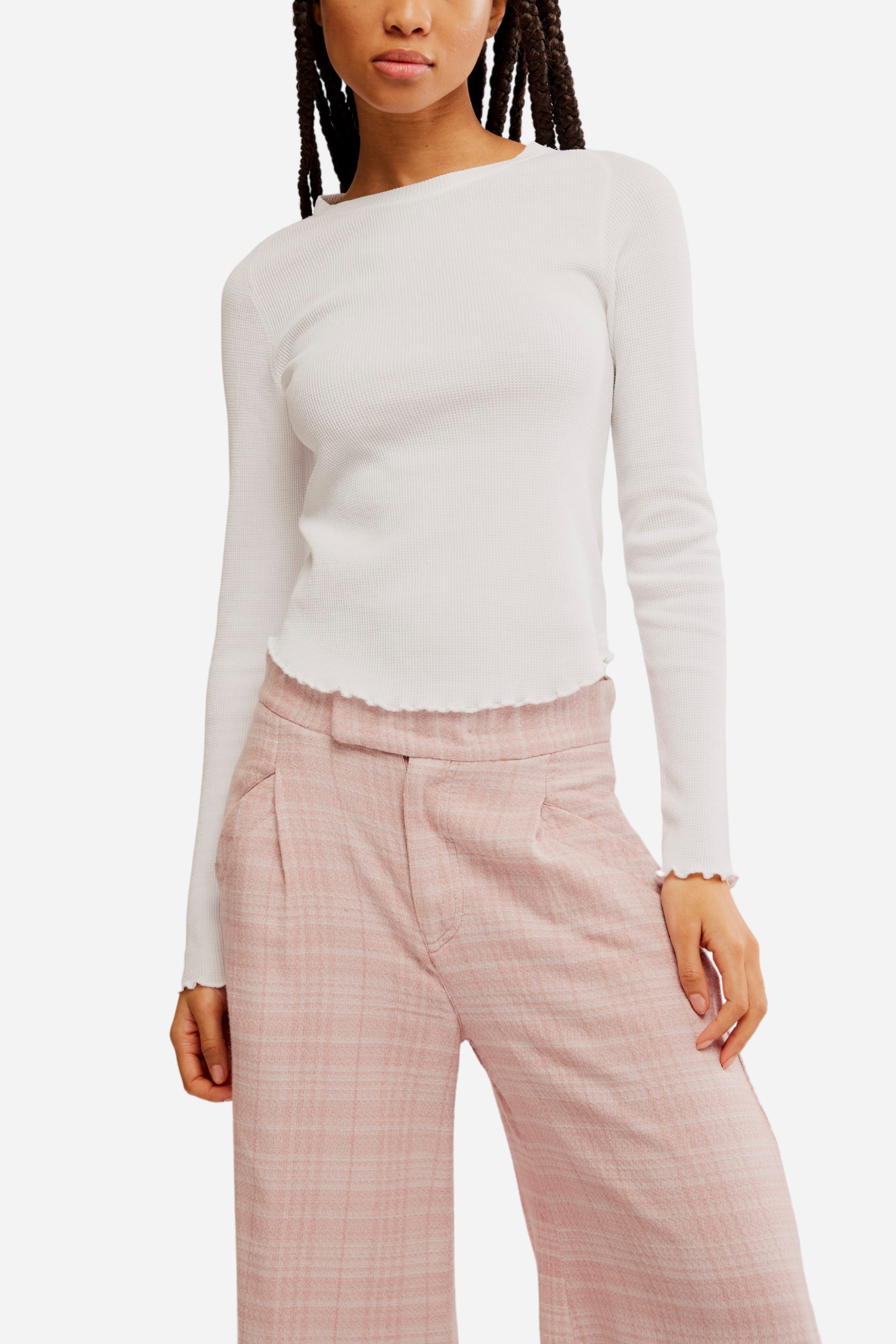 Free People Easy Does It Tee - White