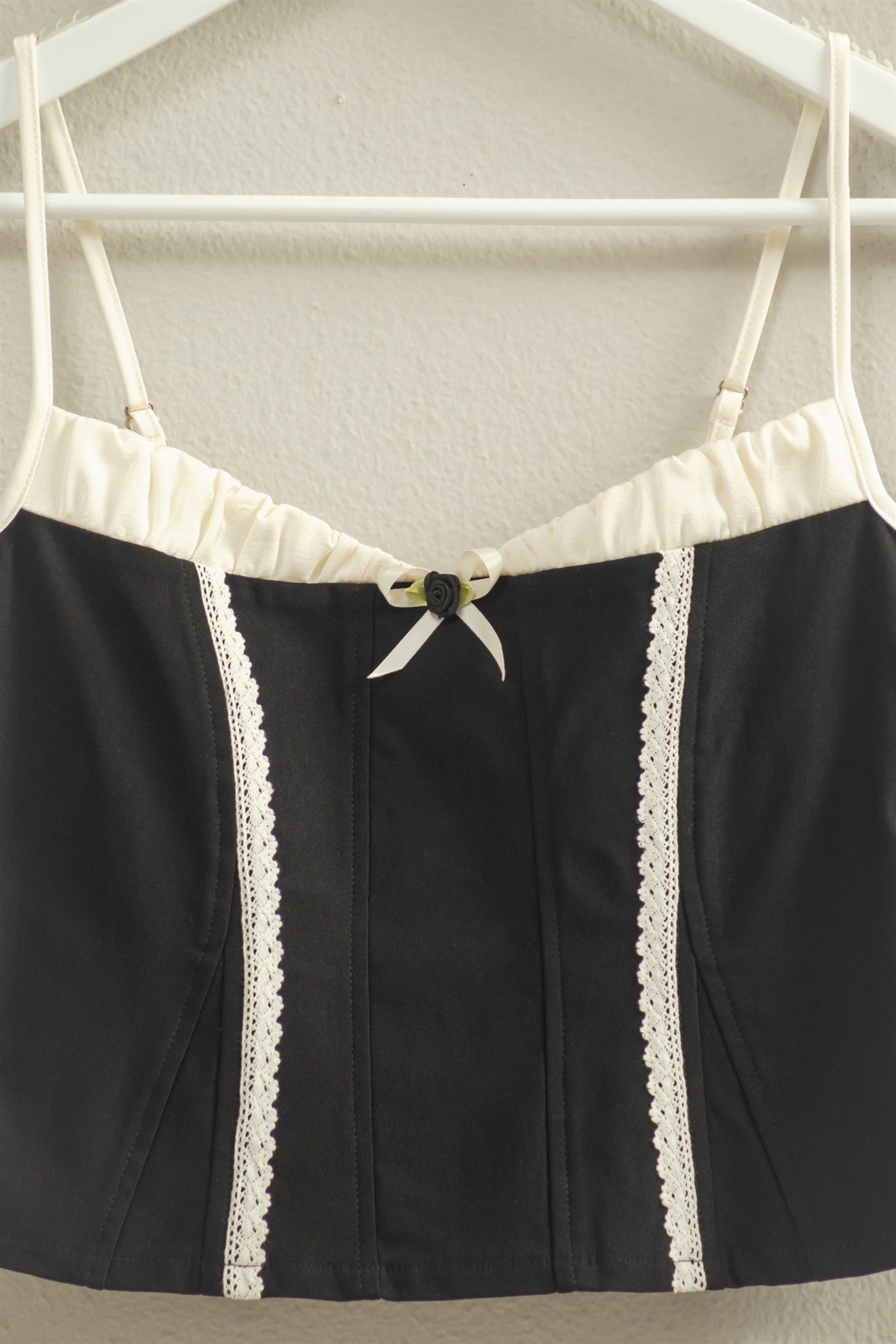 Gameday Lace Trim Corset Tank