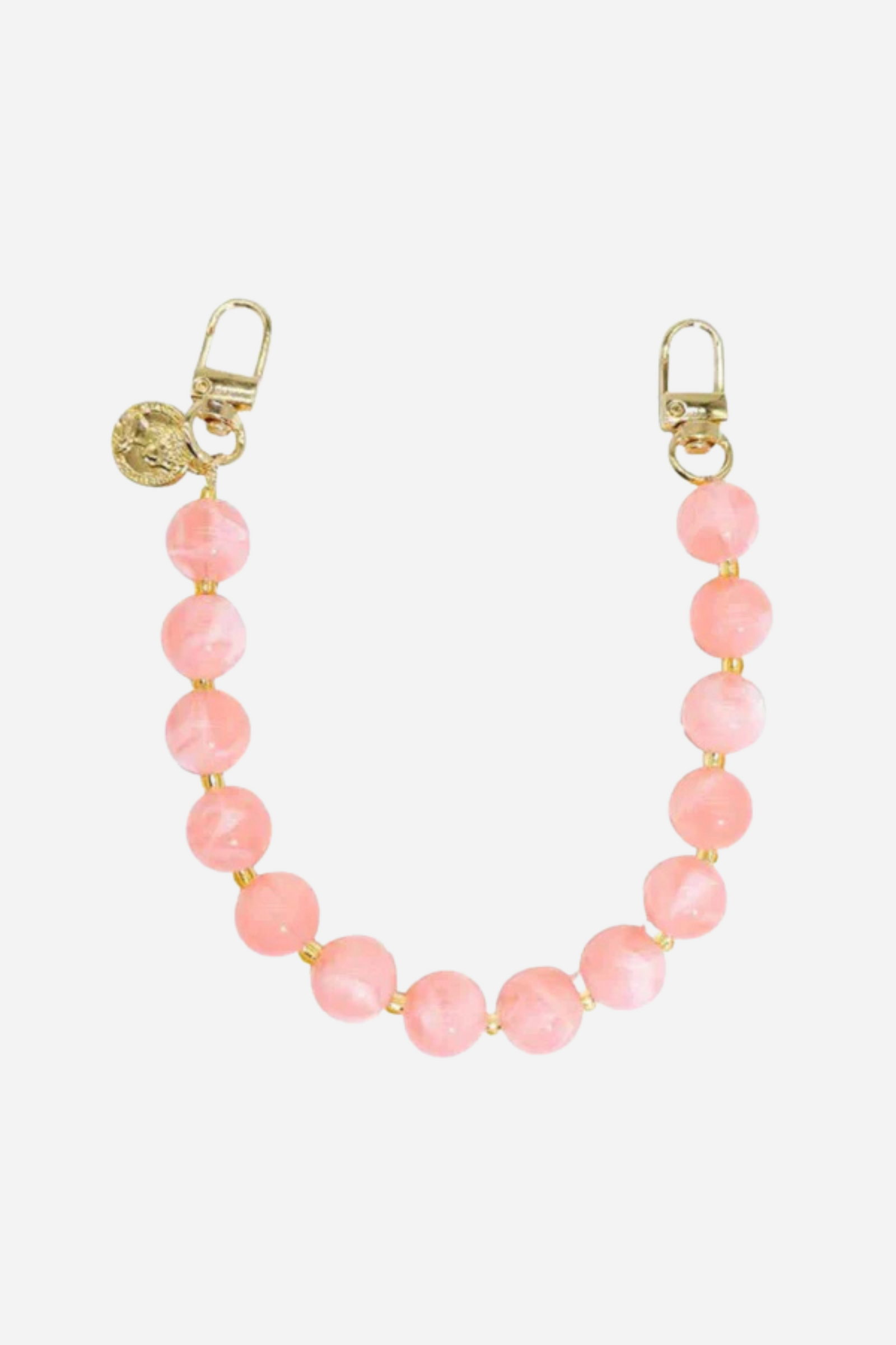 Beaded Phone Chain - Light Pink