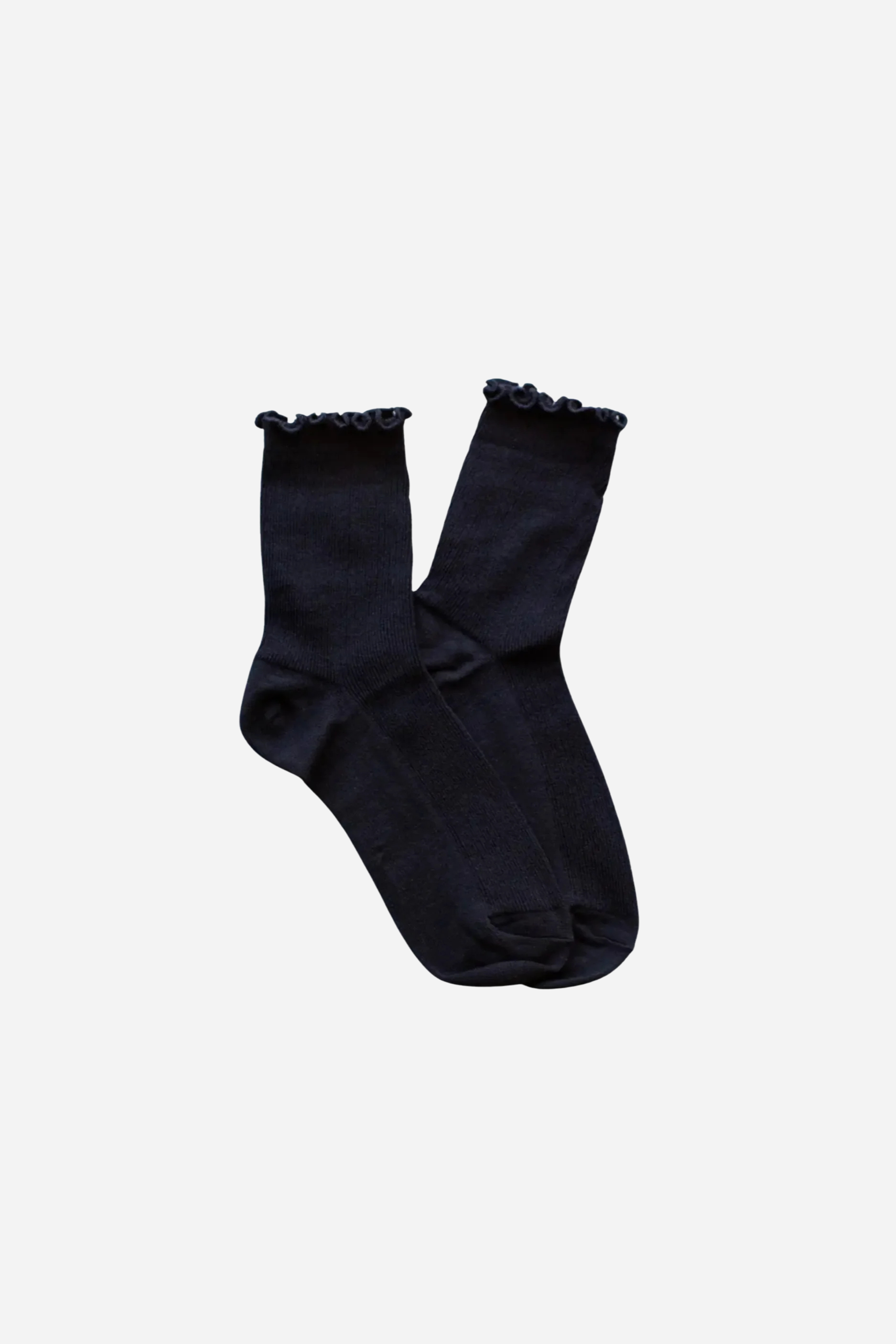 Wednesday Ruffle Socks - Black