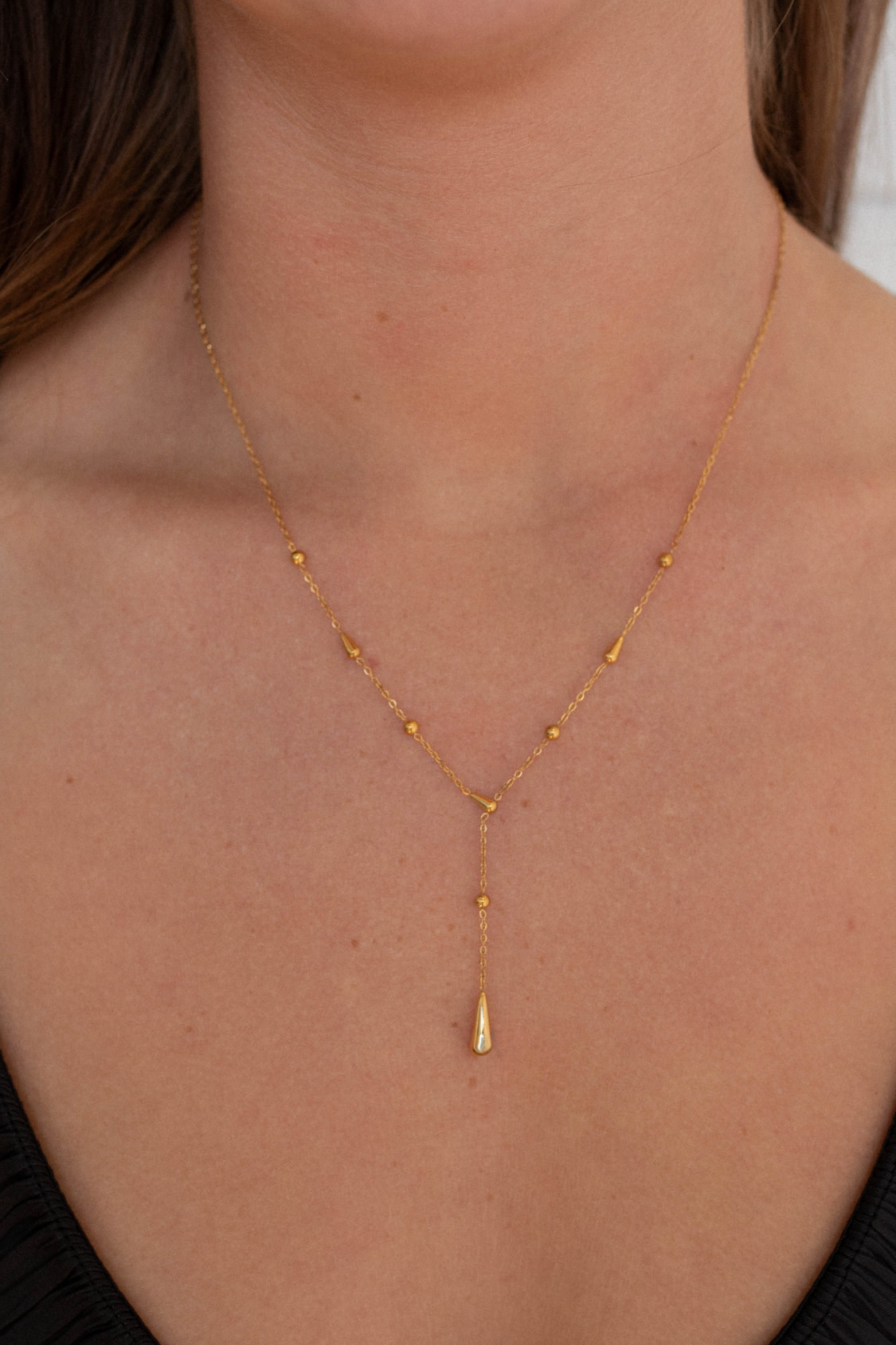 18K Zara Lariat Necklace