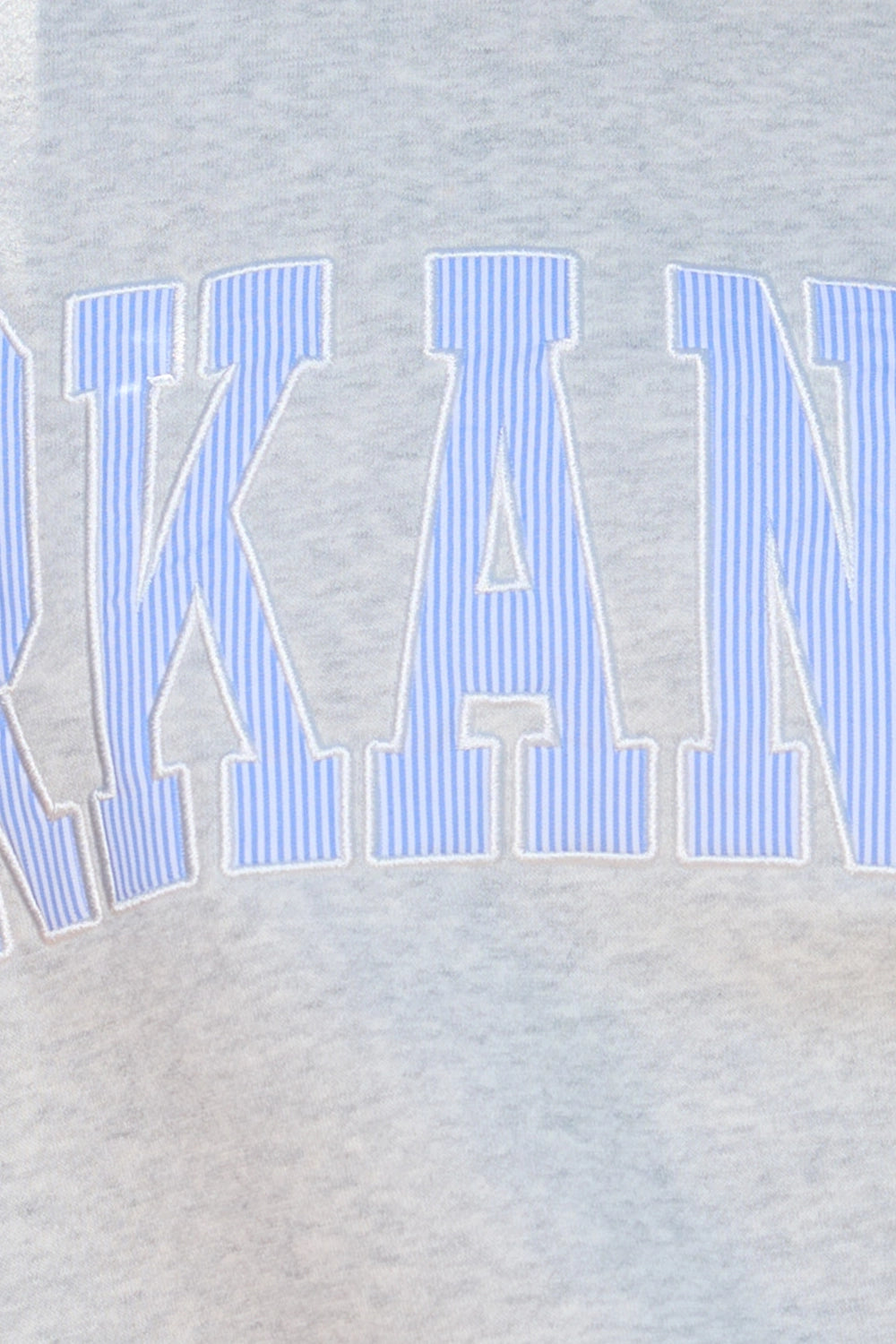 Arkansas Mock Neck Sweatshirt - Blue Stripe