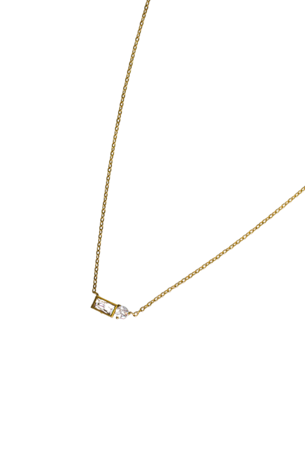 18K Bailey Double Diamond Necklace