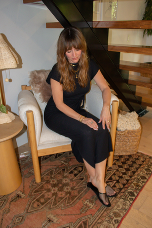 Jolene Midi Dress - Black
