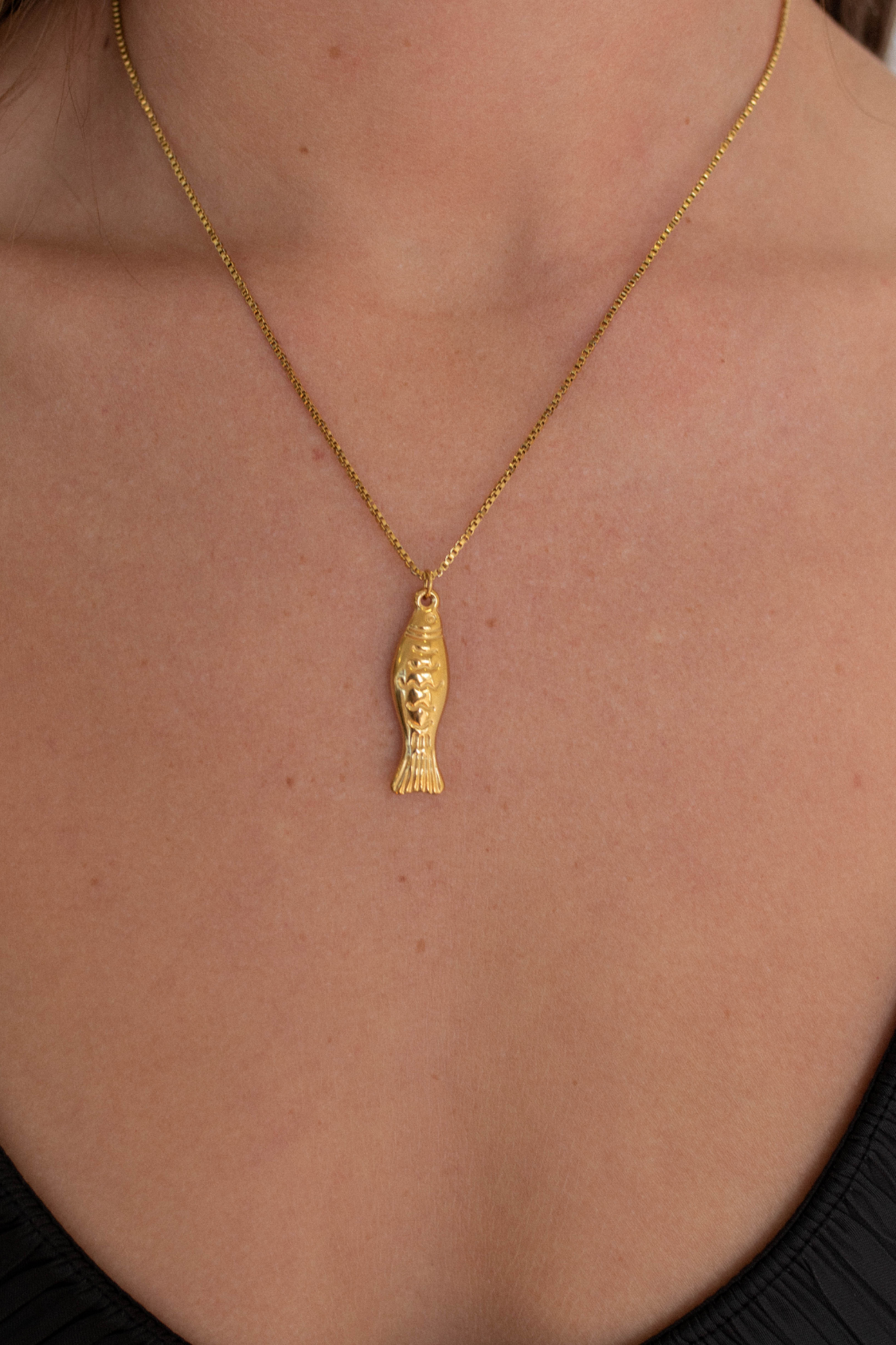 18K Fish Necklace