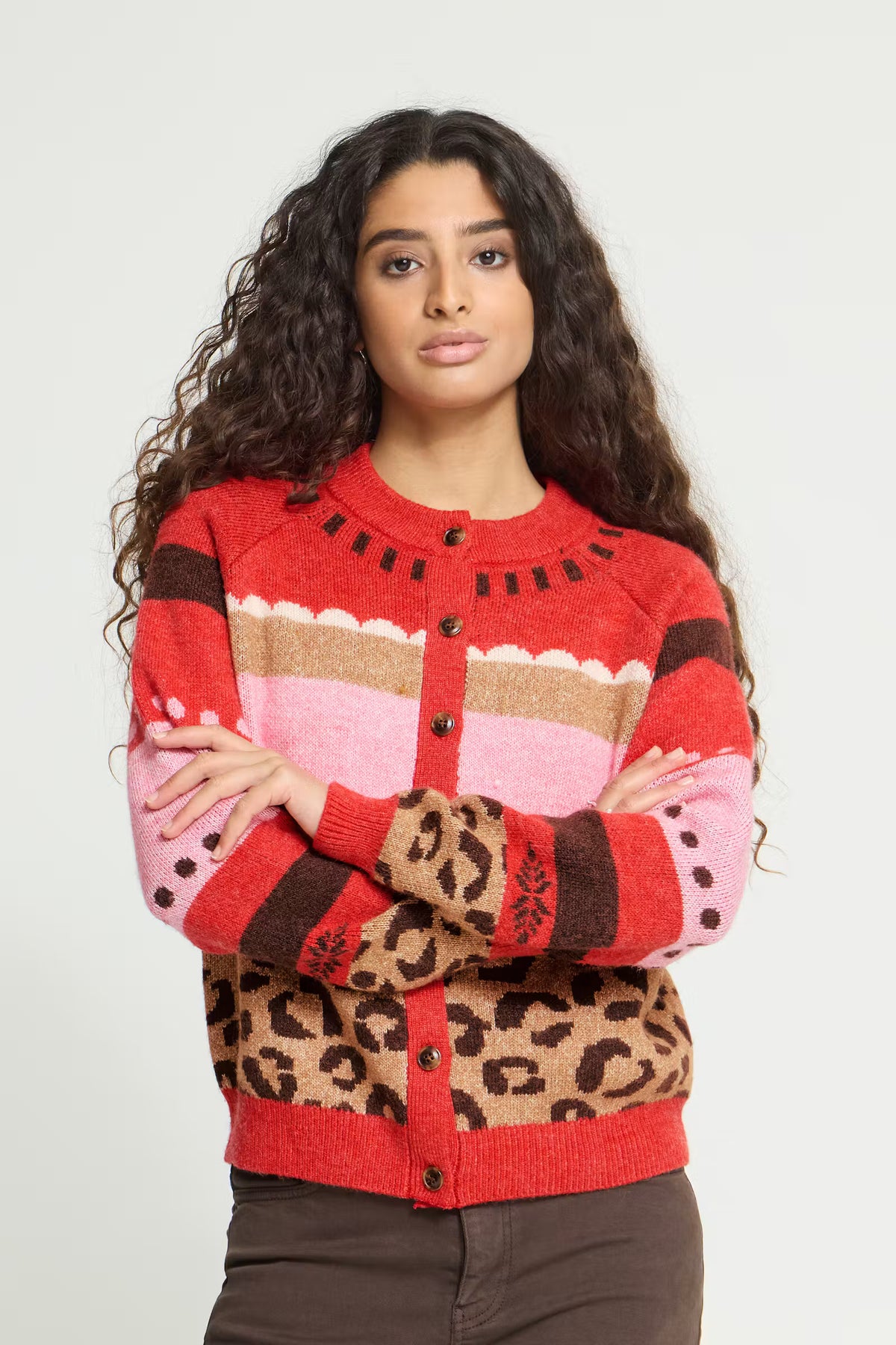 Ihlivoni Cardigan - Poinsettia
