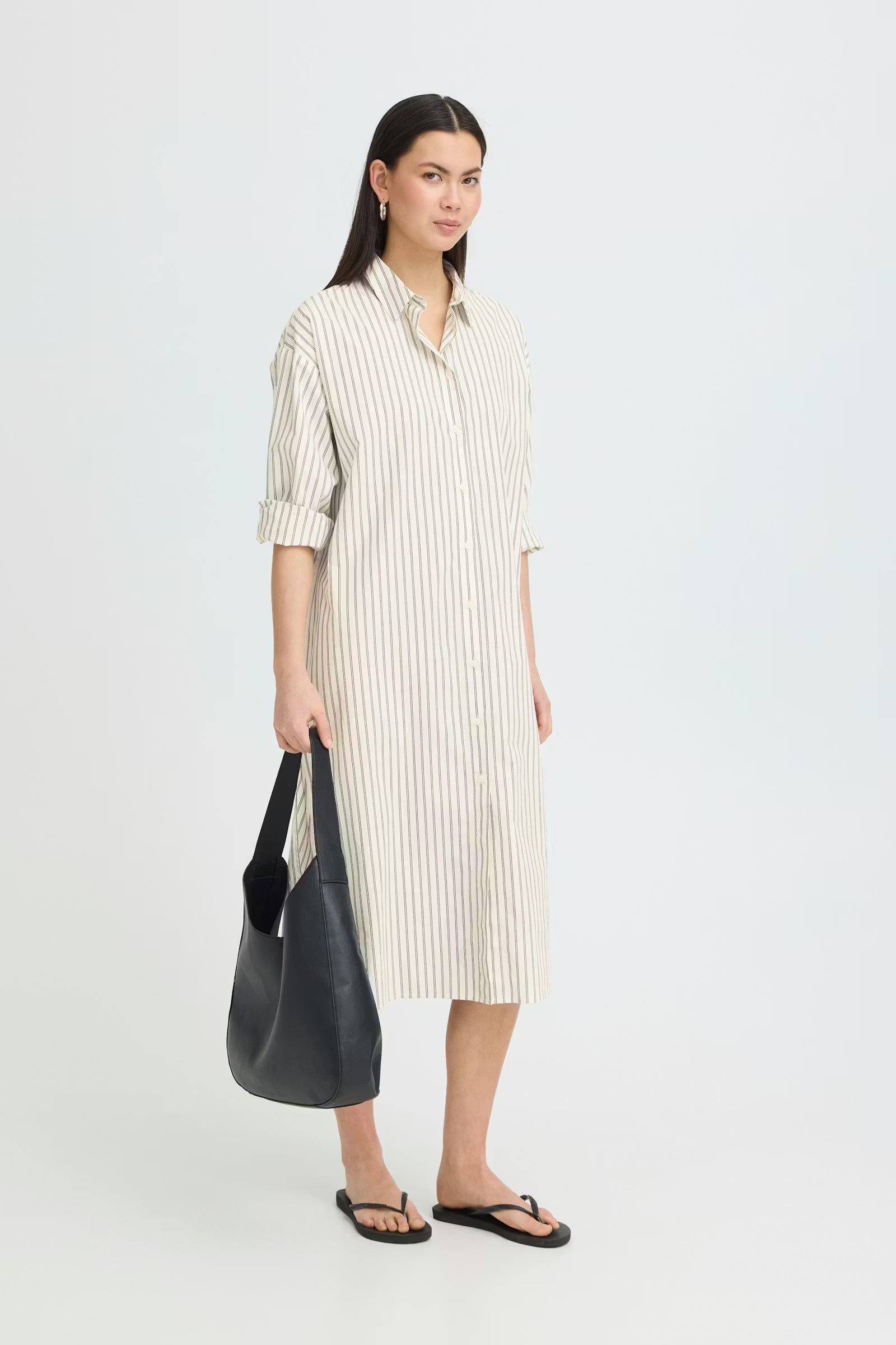 Julie Midi Dress - Striped