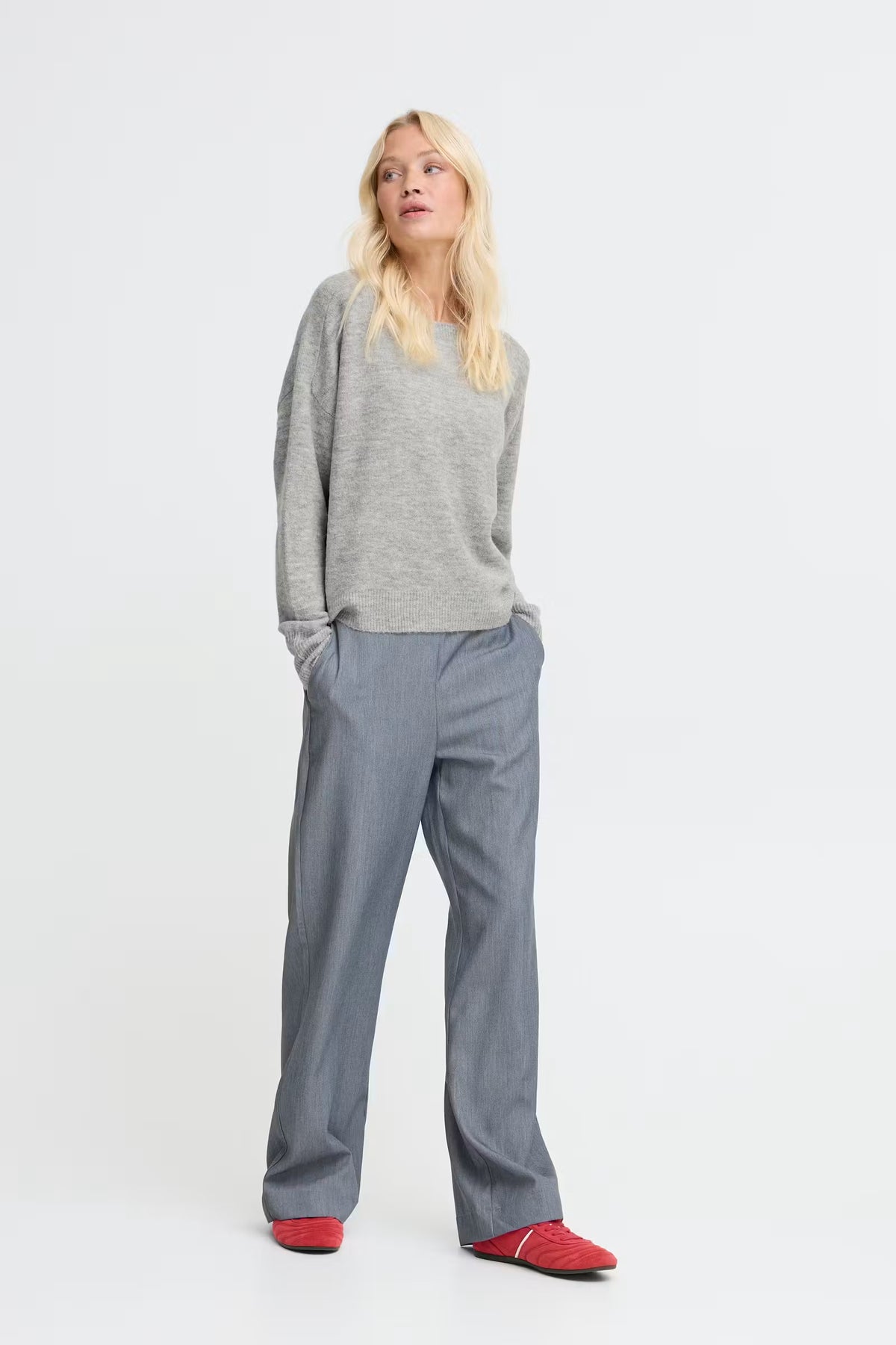 Bymonna Sweater - Grey Melange