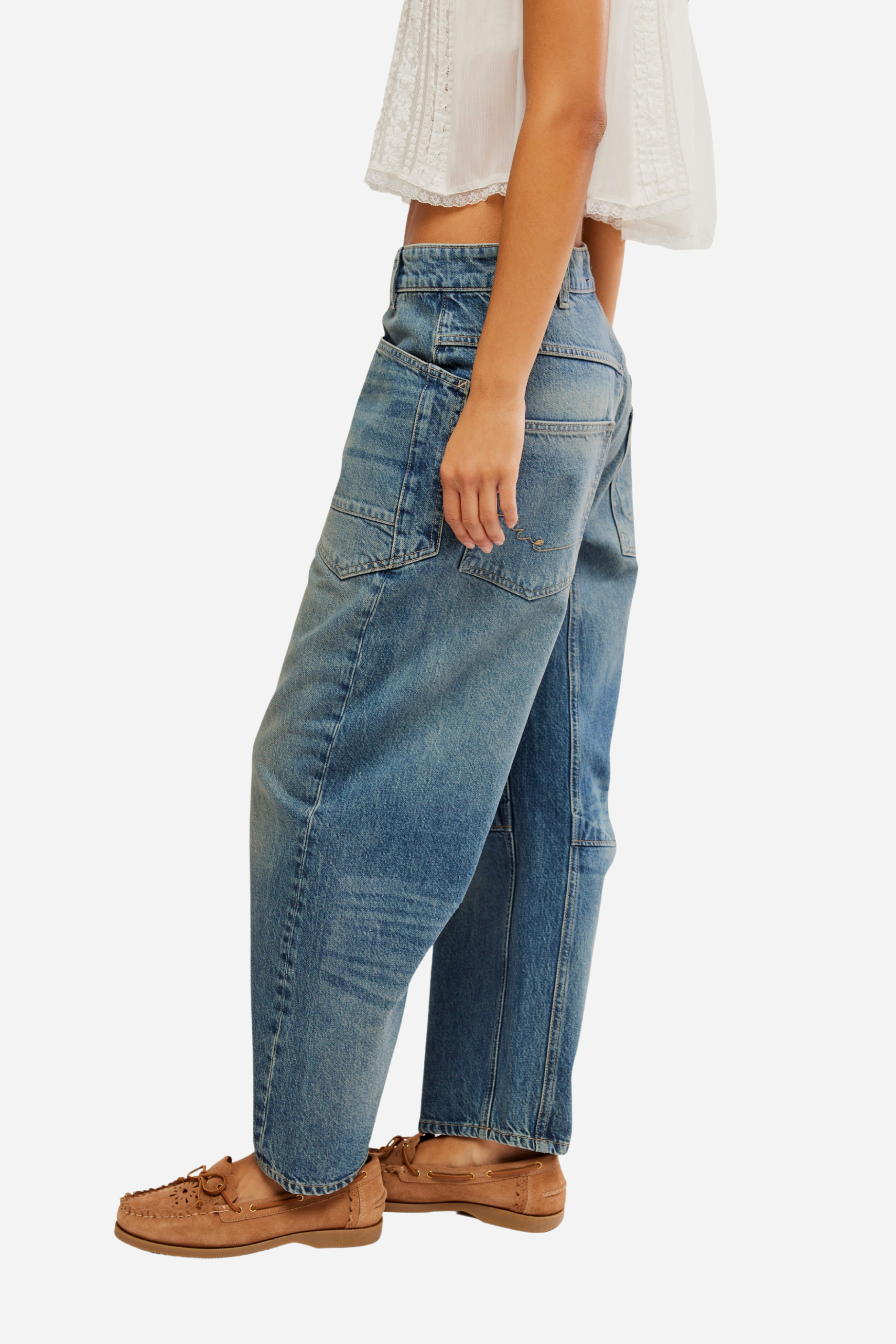 Free People Minimalist Moxie Boyfriend Jeans - High Hopes