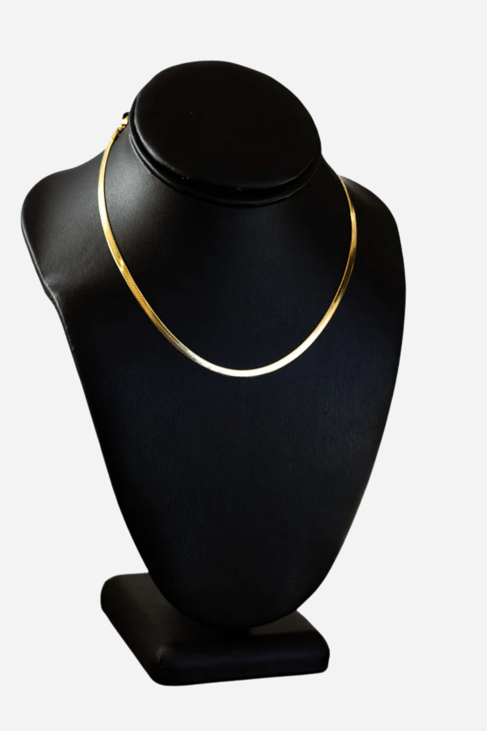 18K Katy Thin Herringbone Necklace