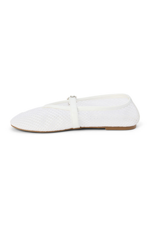 Nolita Ballet Flat - White Mesh