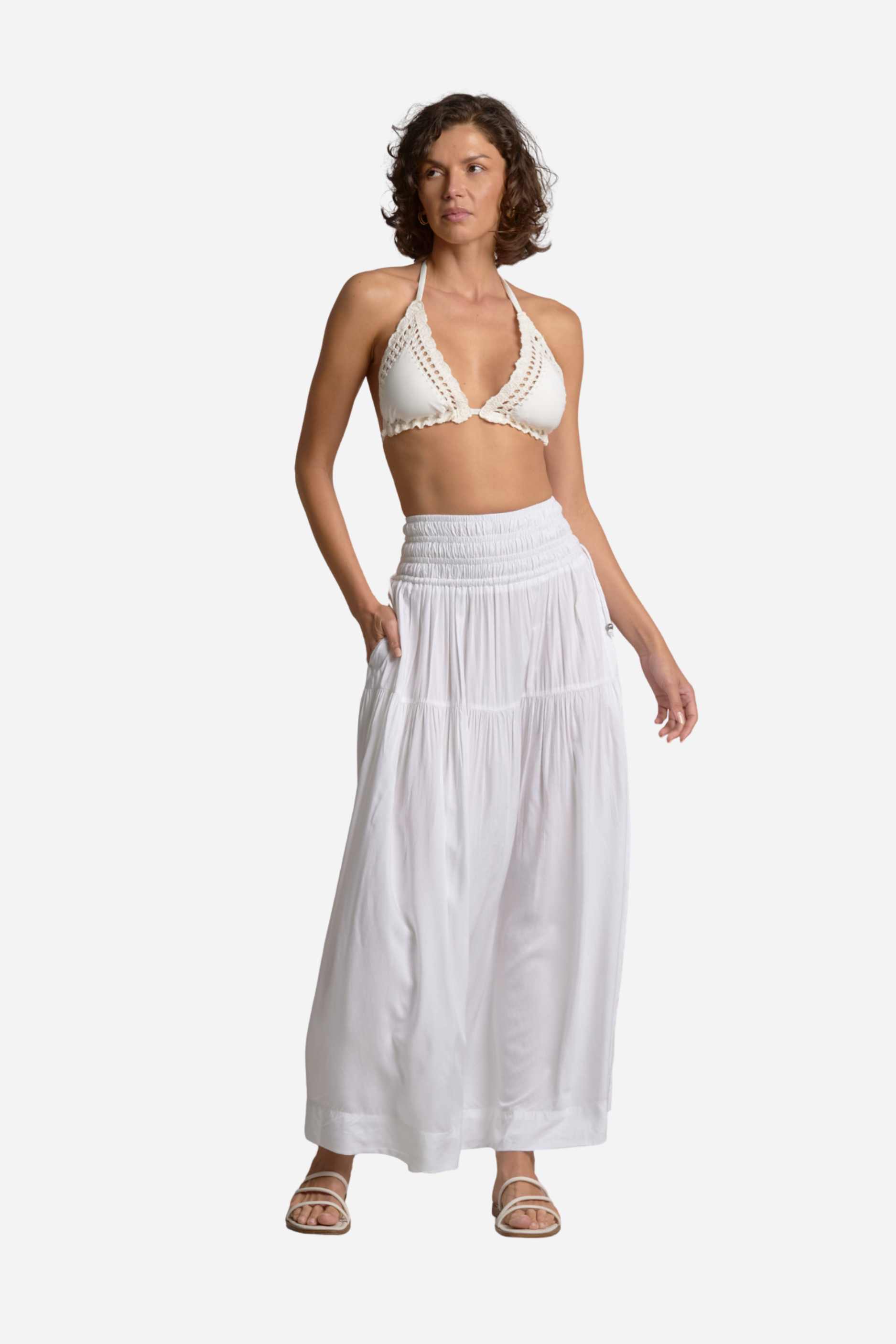Summer Maxi Skirt - White