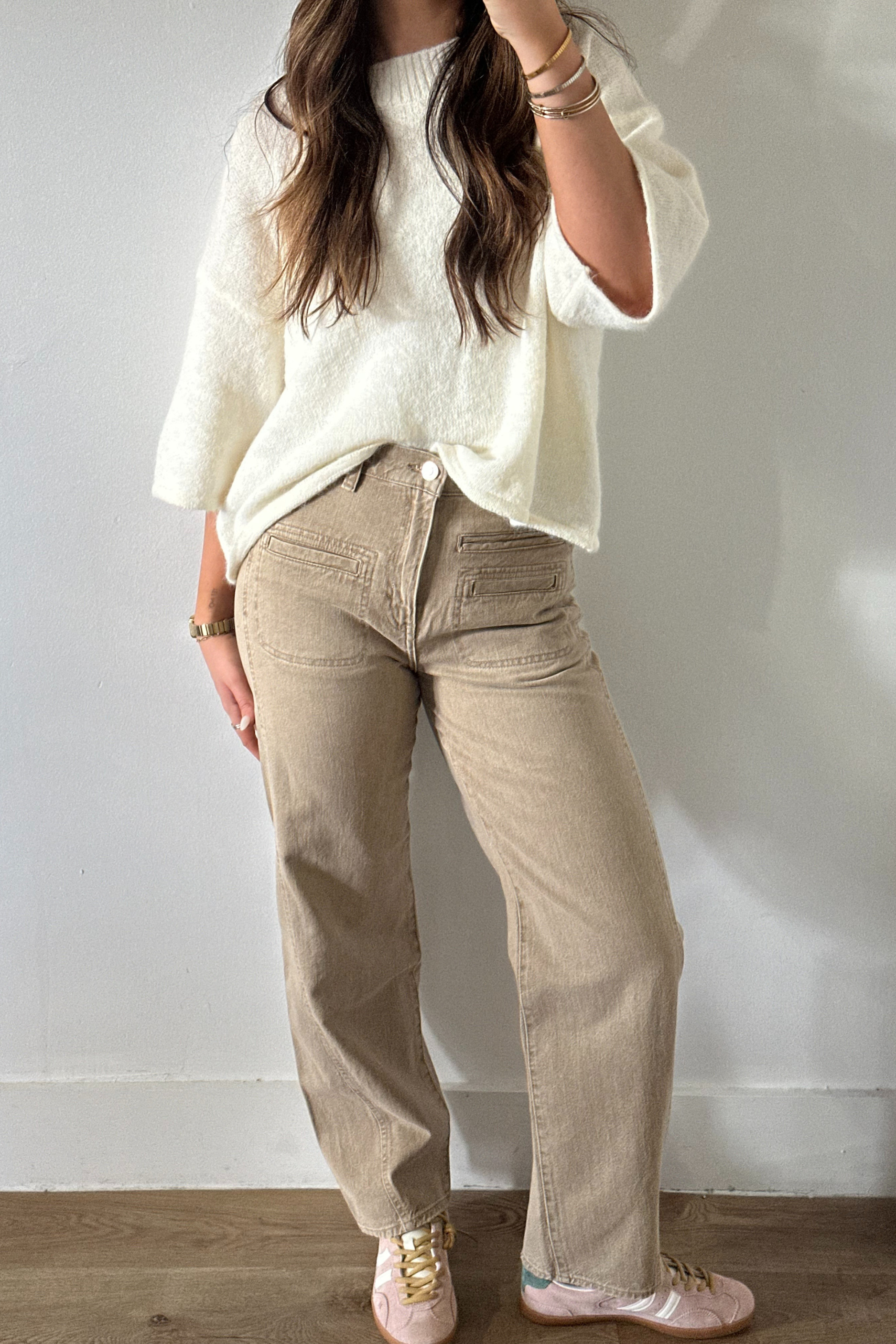 Habitual - Evie Barrel Pants - Brown