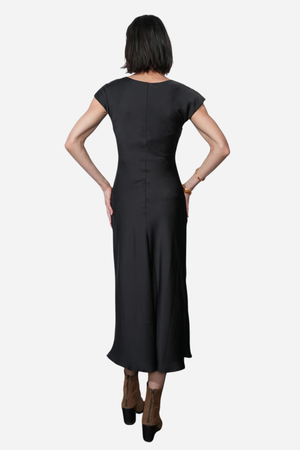 Inez Satin Midi Dress