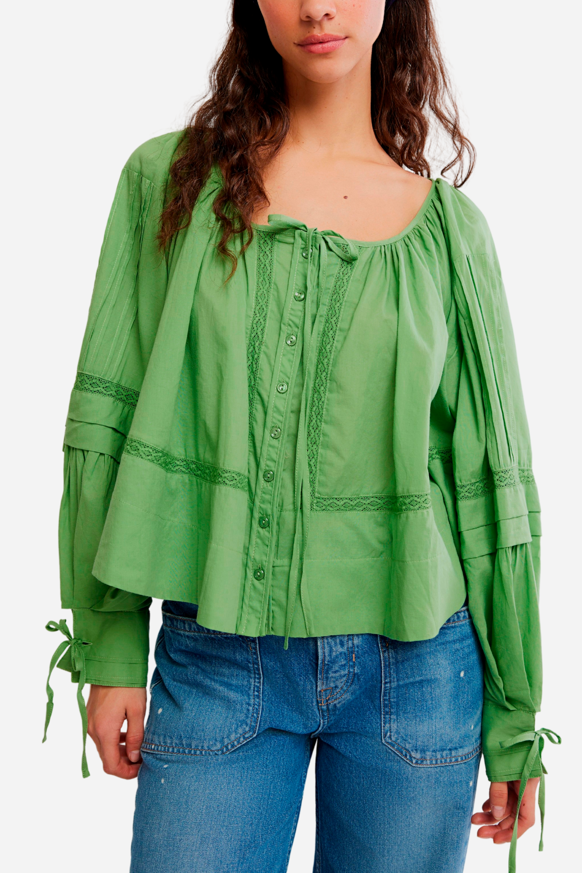 Free People La Lune Top - Jade