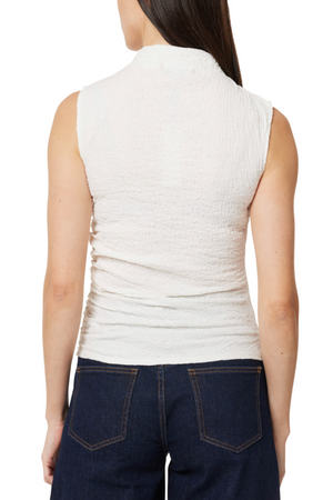 Gathered Tank Top - White