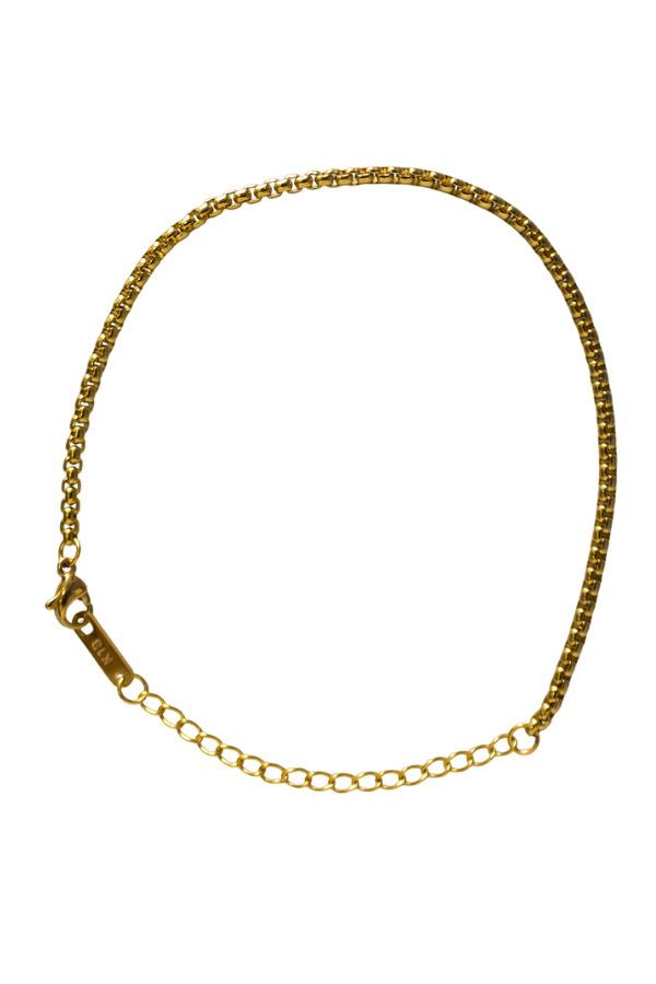18k Everyday Box Chain Bracelet