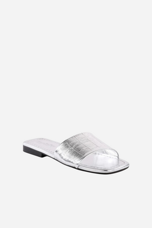 Seychelles Paris Sandals - Silver Croco