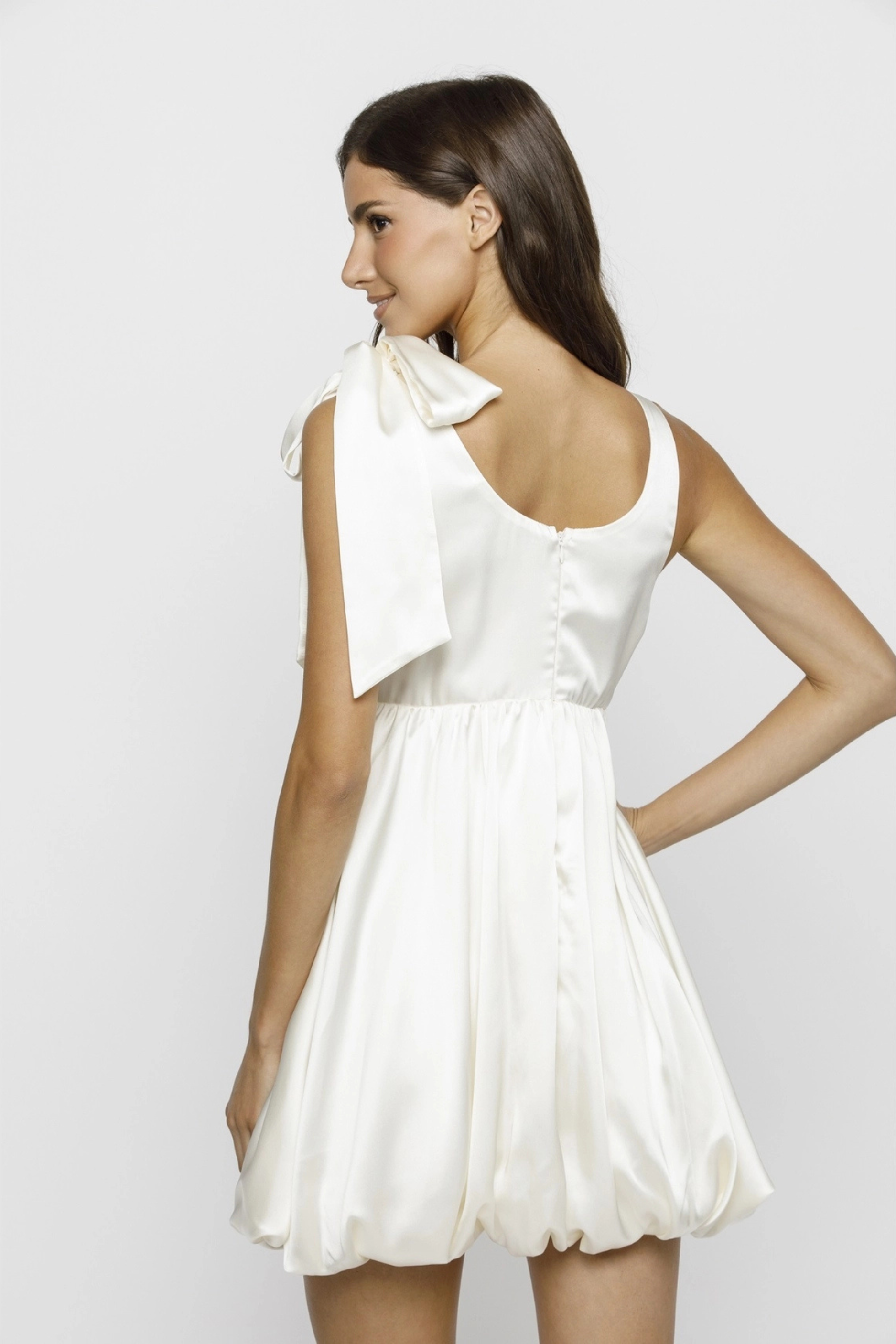 Satin Baby Doll Mini Dress