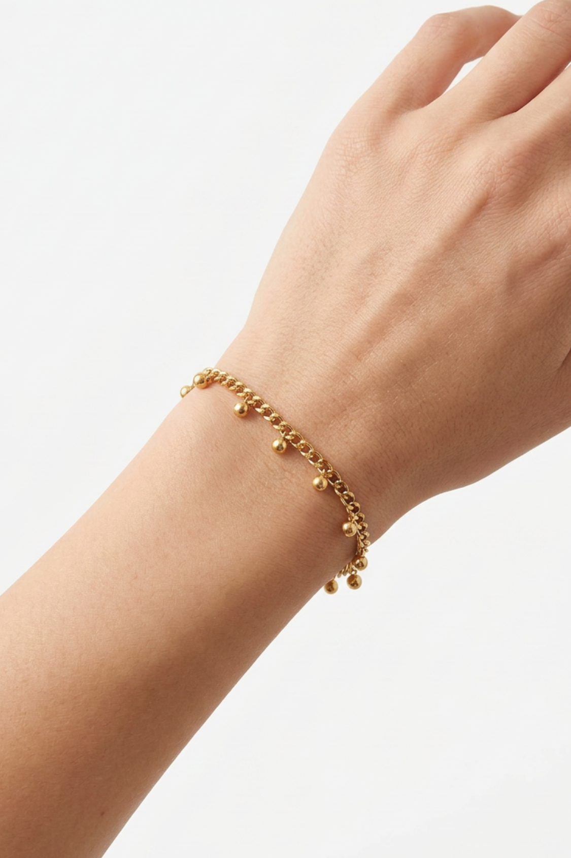 18K Leia Beaded Chain Bracelet