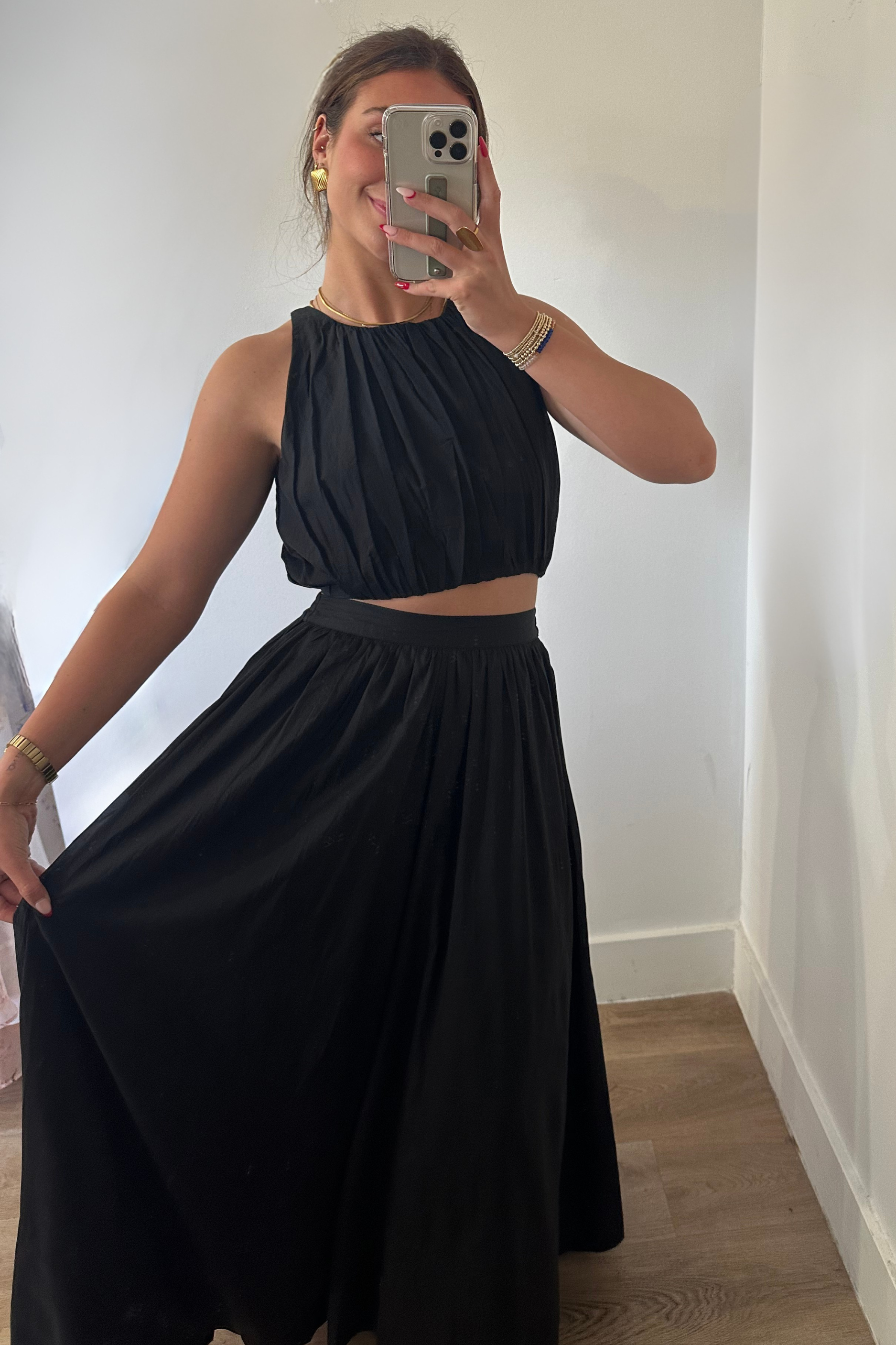 Summer Nights Halter Top - Black
