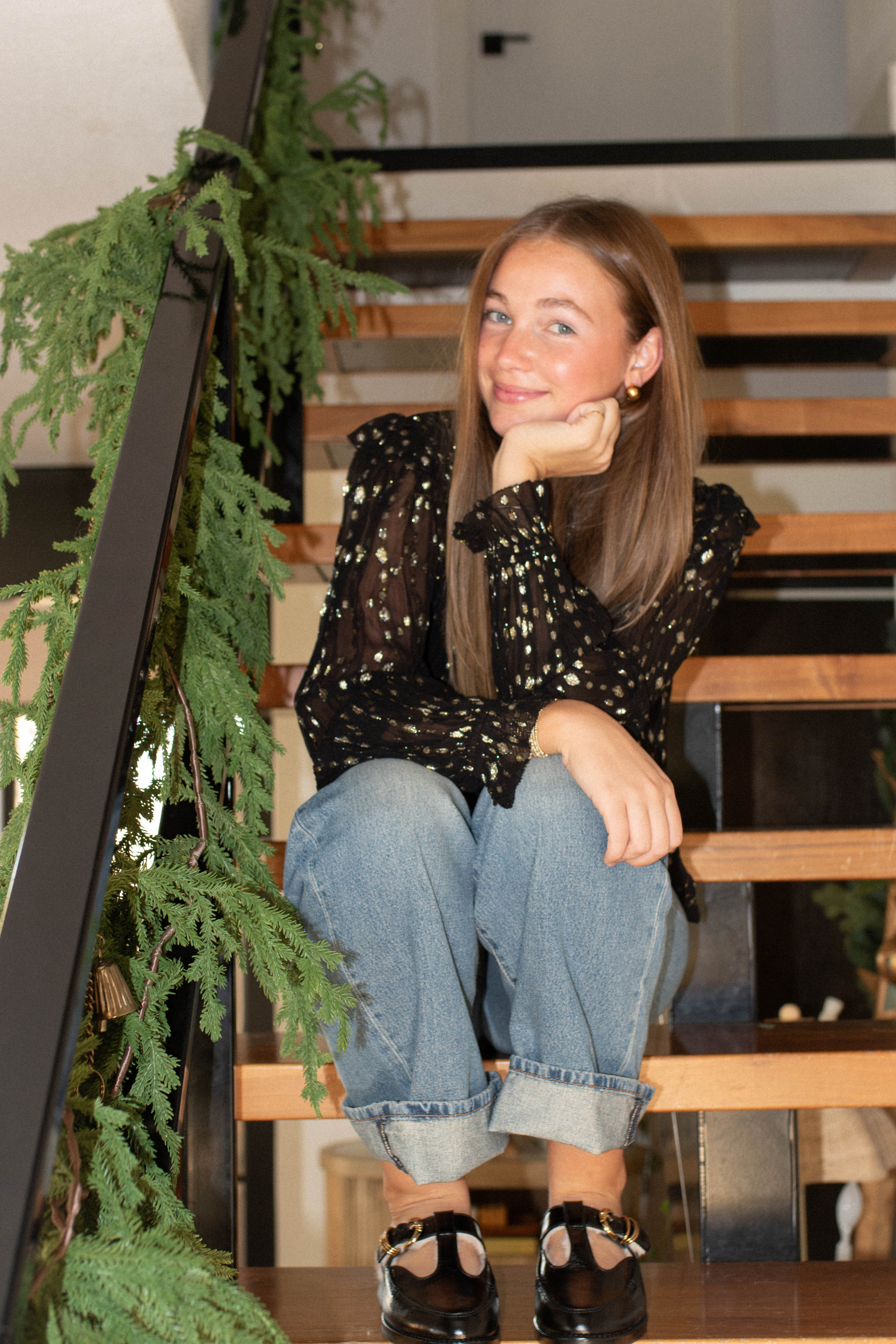 Ivy Balloon Sleeve Blouse Top