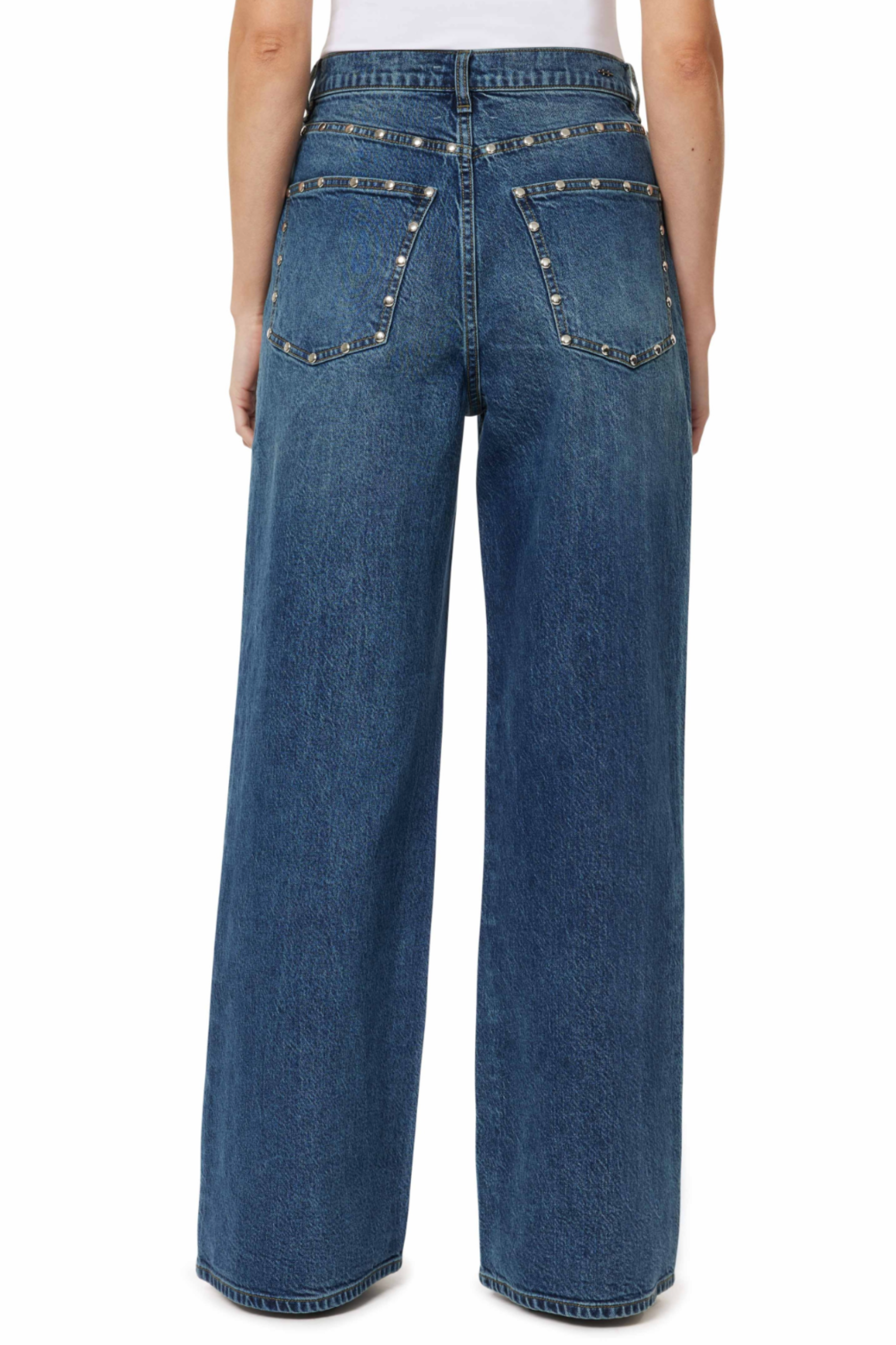 Gemma Studded Wide Leg Jeans