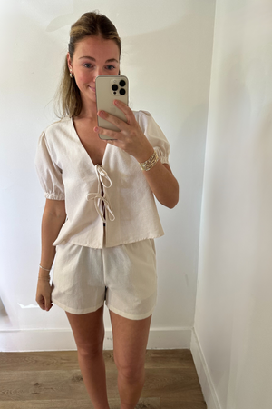 Came for Love Seersucker Shorts