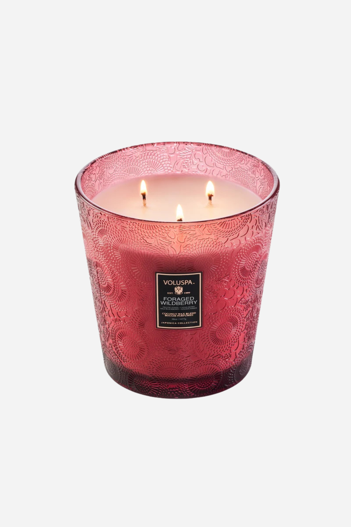 Voluspa - 3 Wick Hearth Candle - Foraged Wildberry