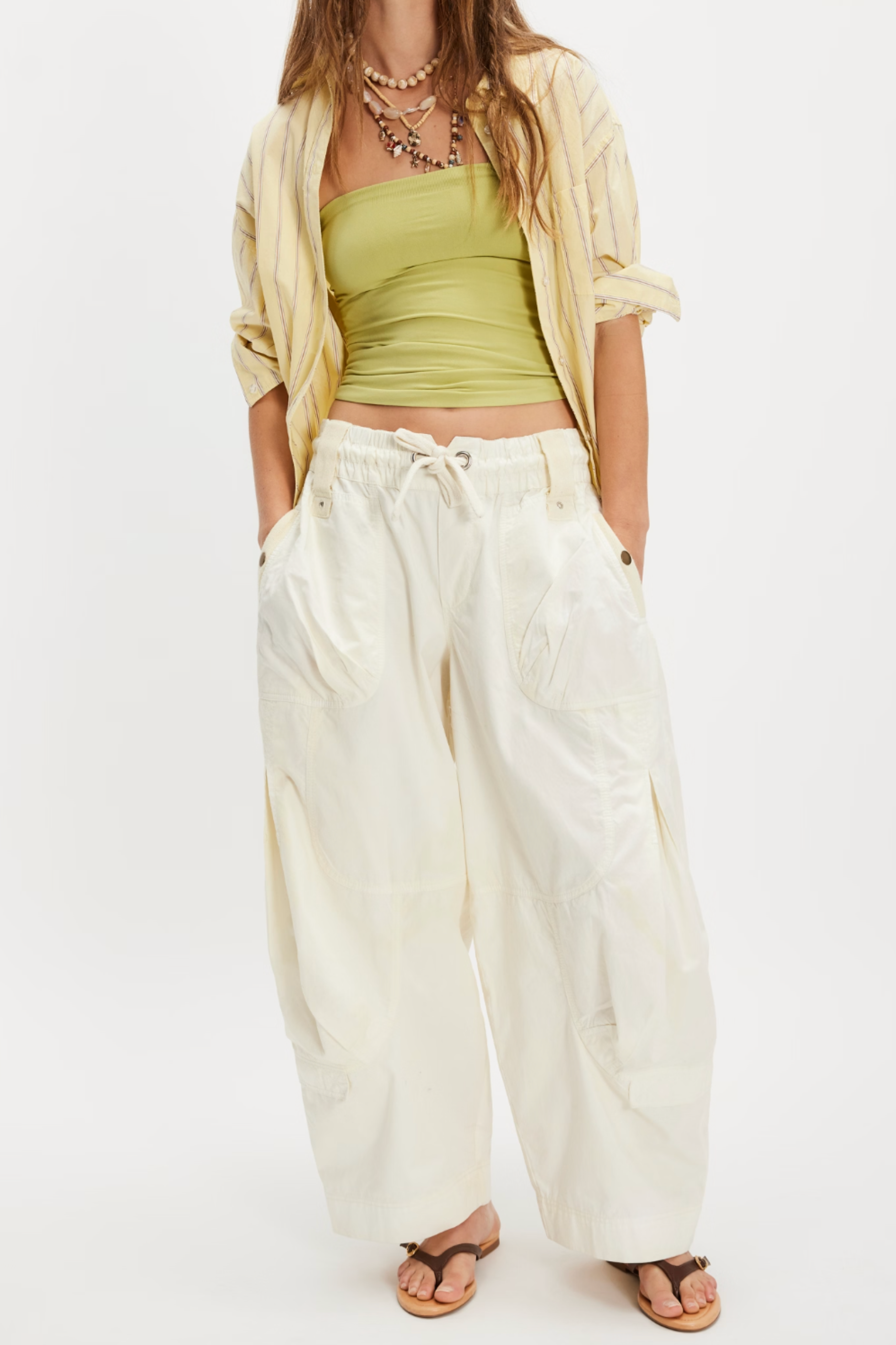 Free People Onset Parachute Pant - Tofu