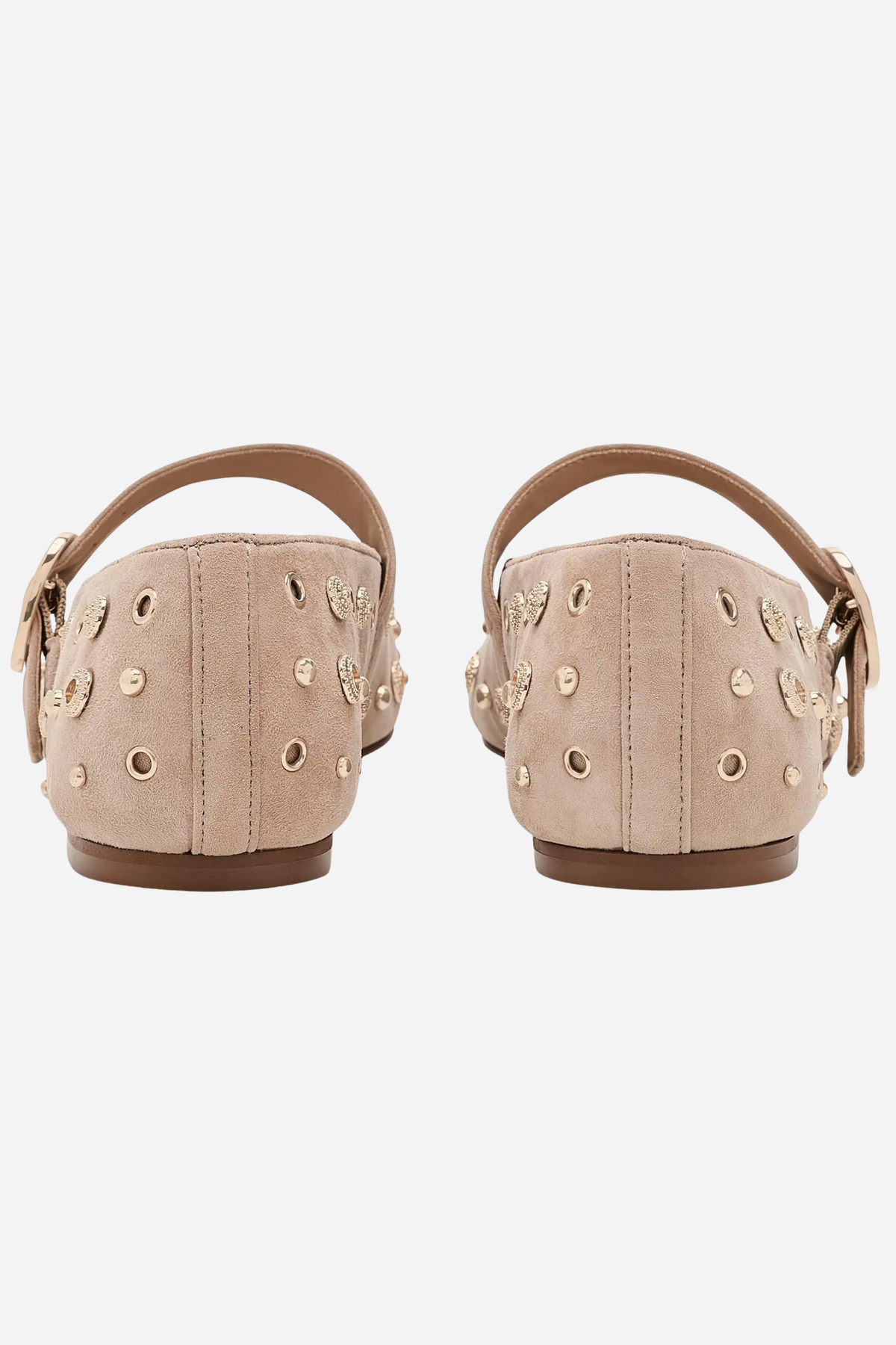 Dolce Vita - Mella Stud Flats - Camel Suede