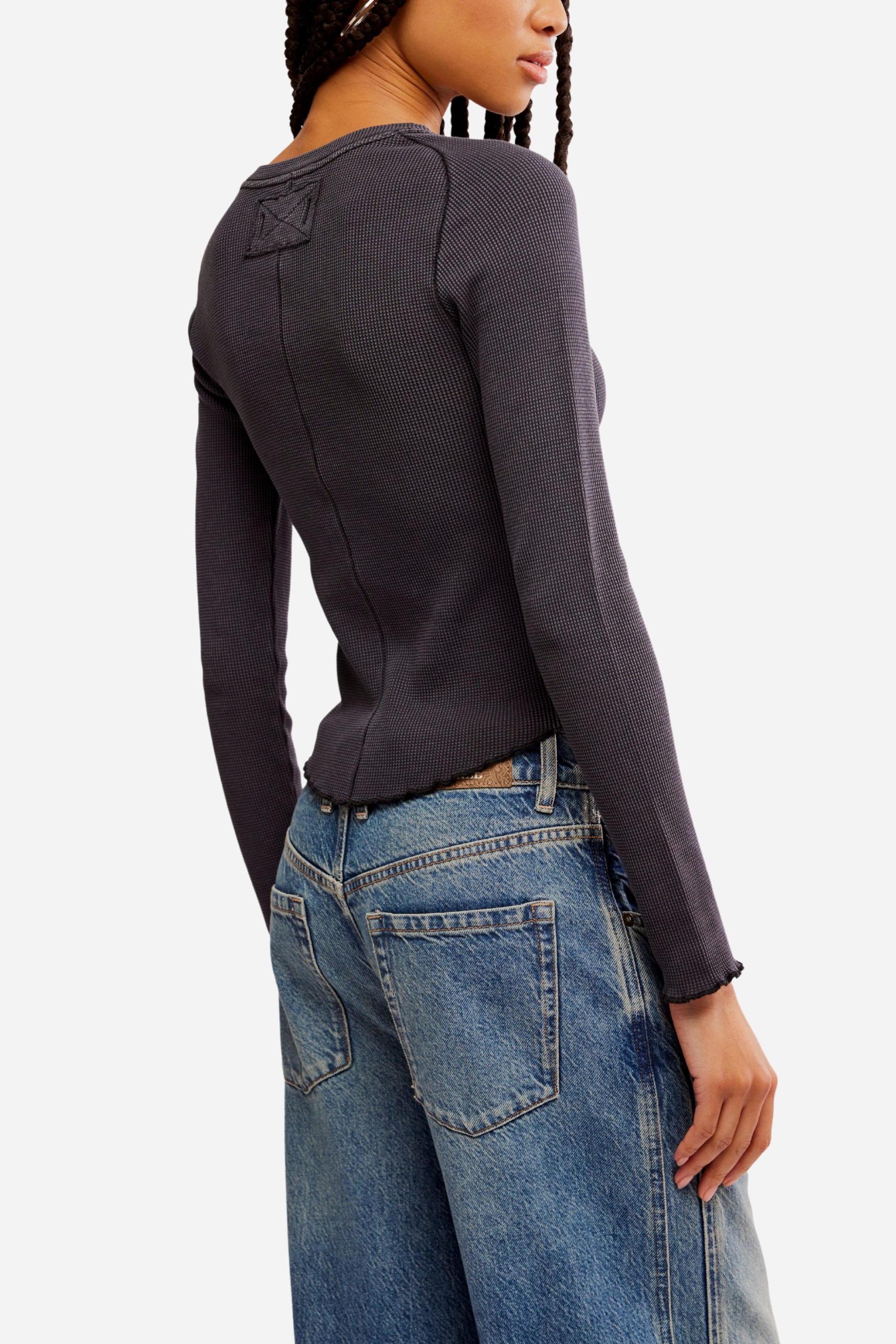 Free People Easy Does It Tee - Black