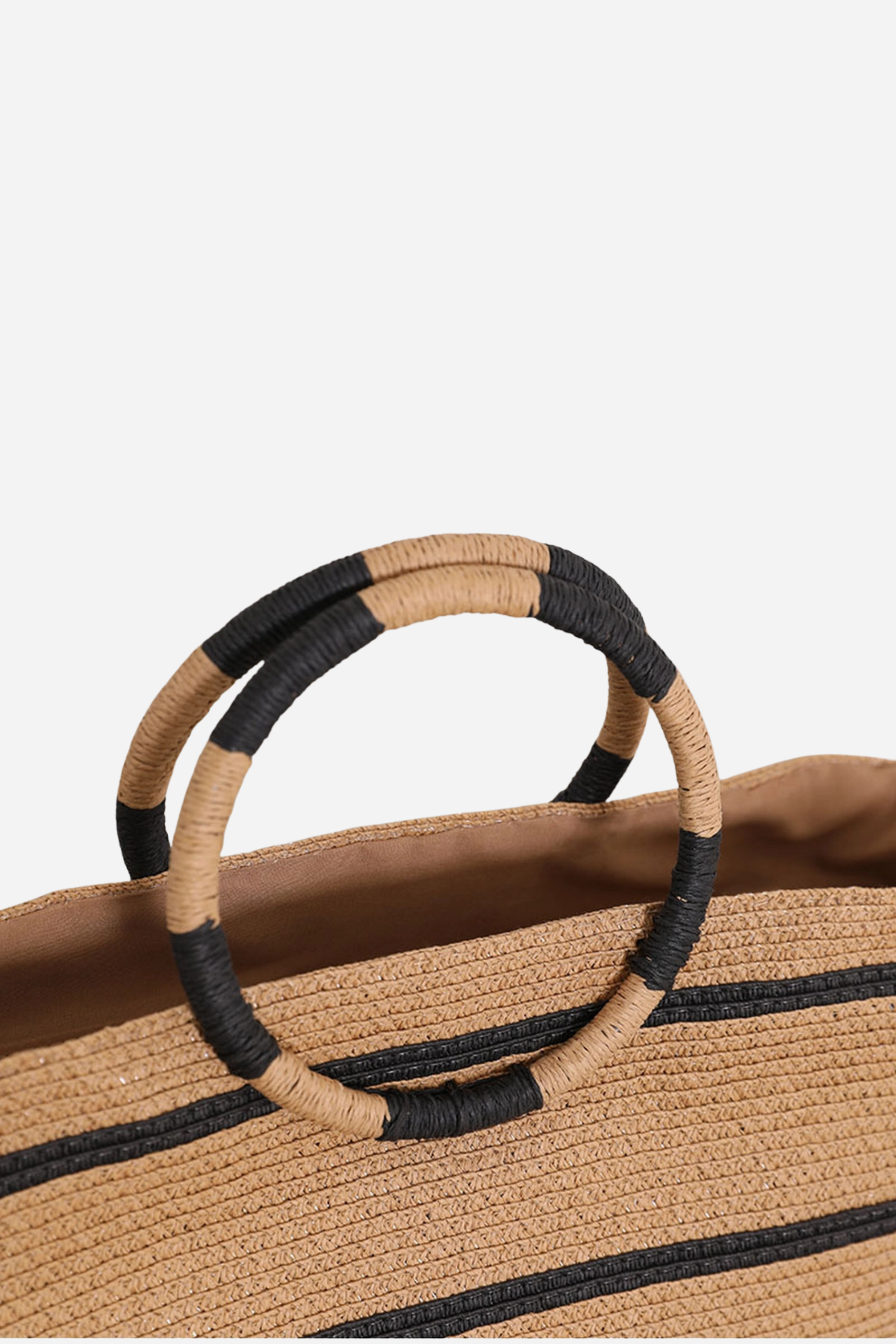 Striped Beach Tote Bag