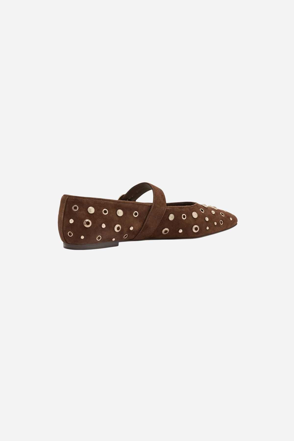 Dolce Vita - Mella Stud Flats - Cocoa Suede