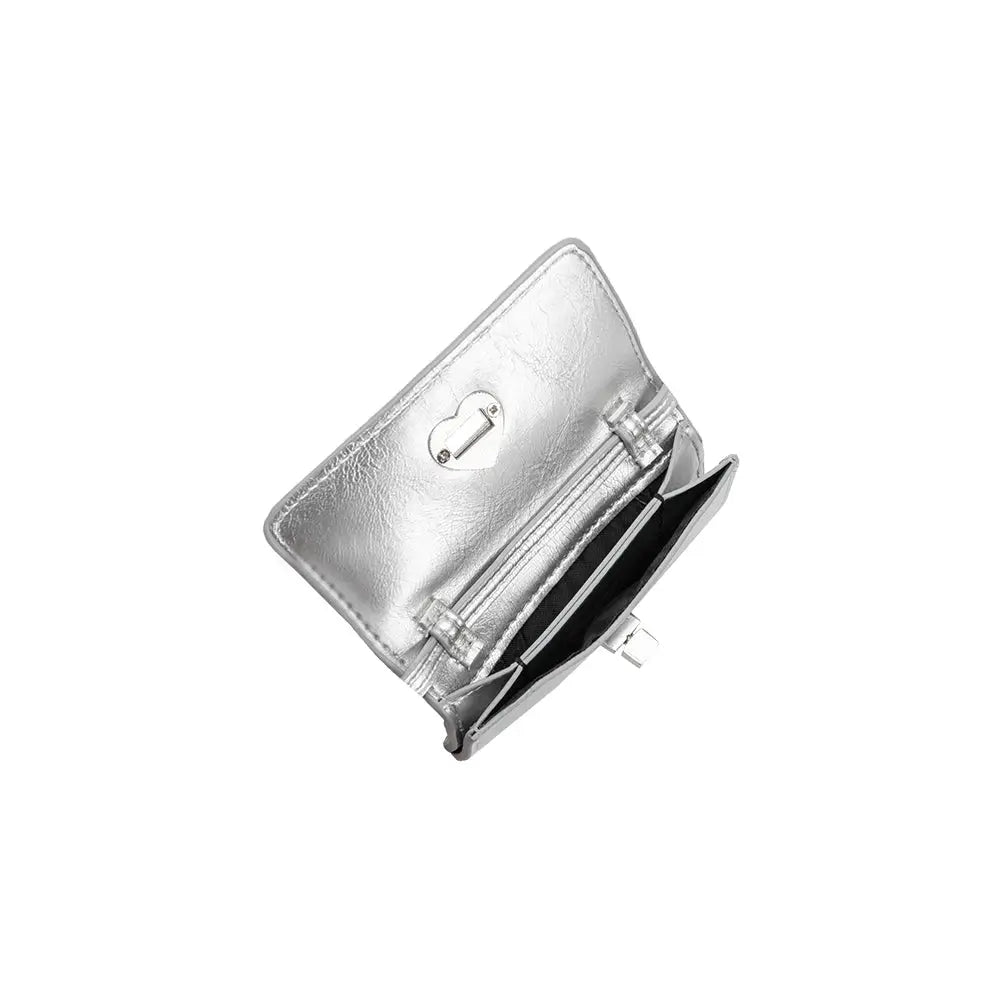 Melie Bianco - Hart Card Holder - Silver