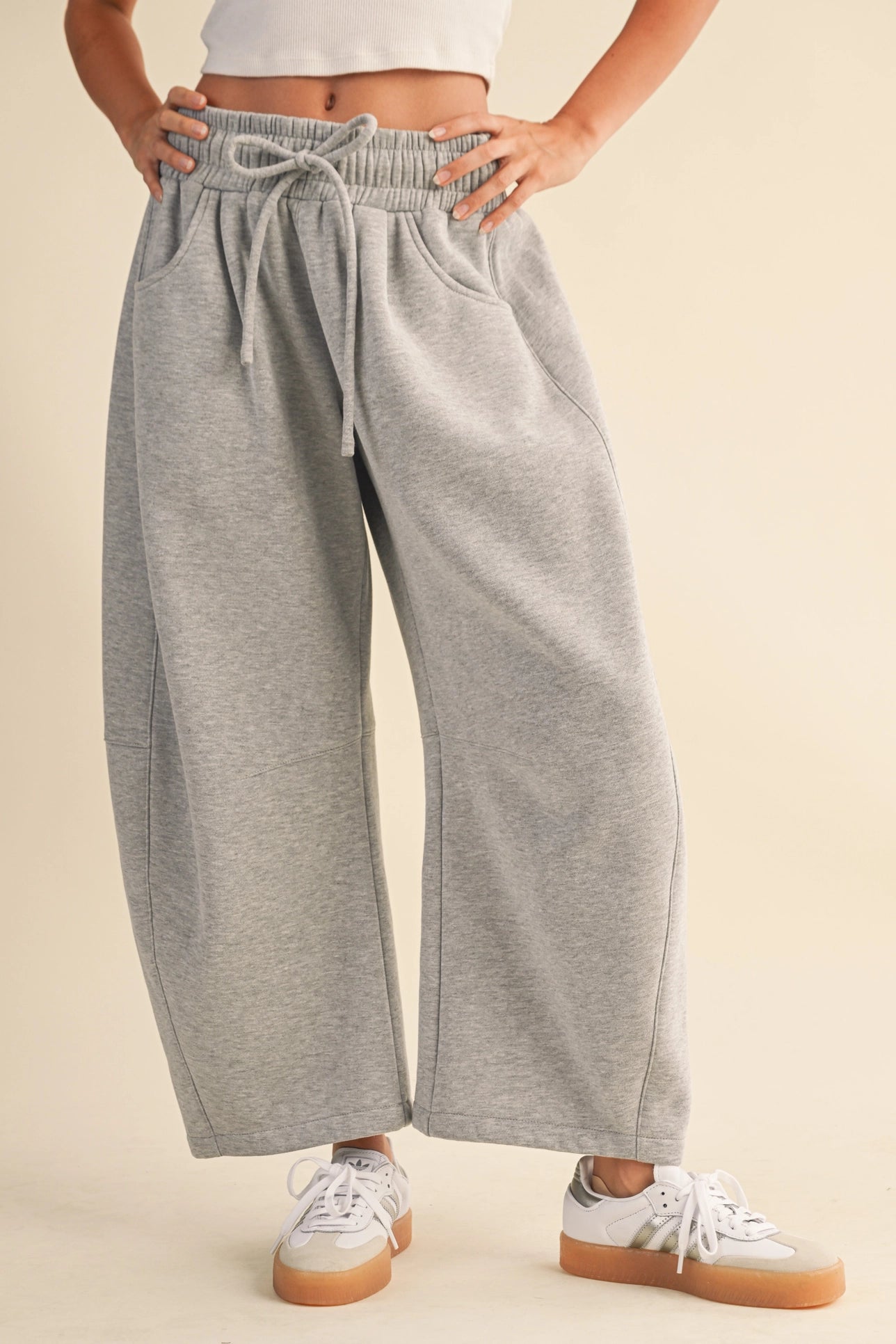 Barrel Sweatpants - Heather Grey