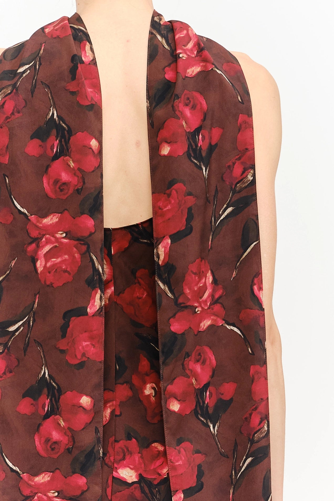Magdalena Dress - Brown Floral