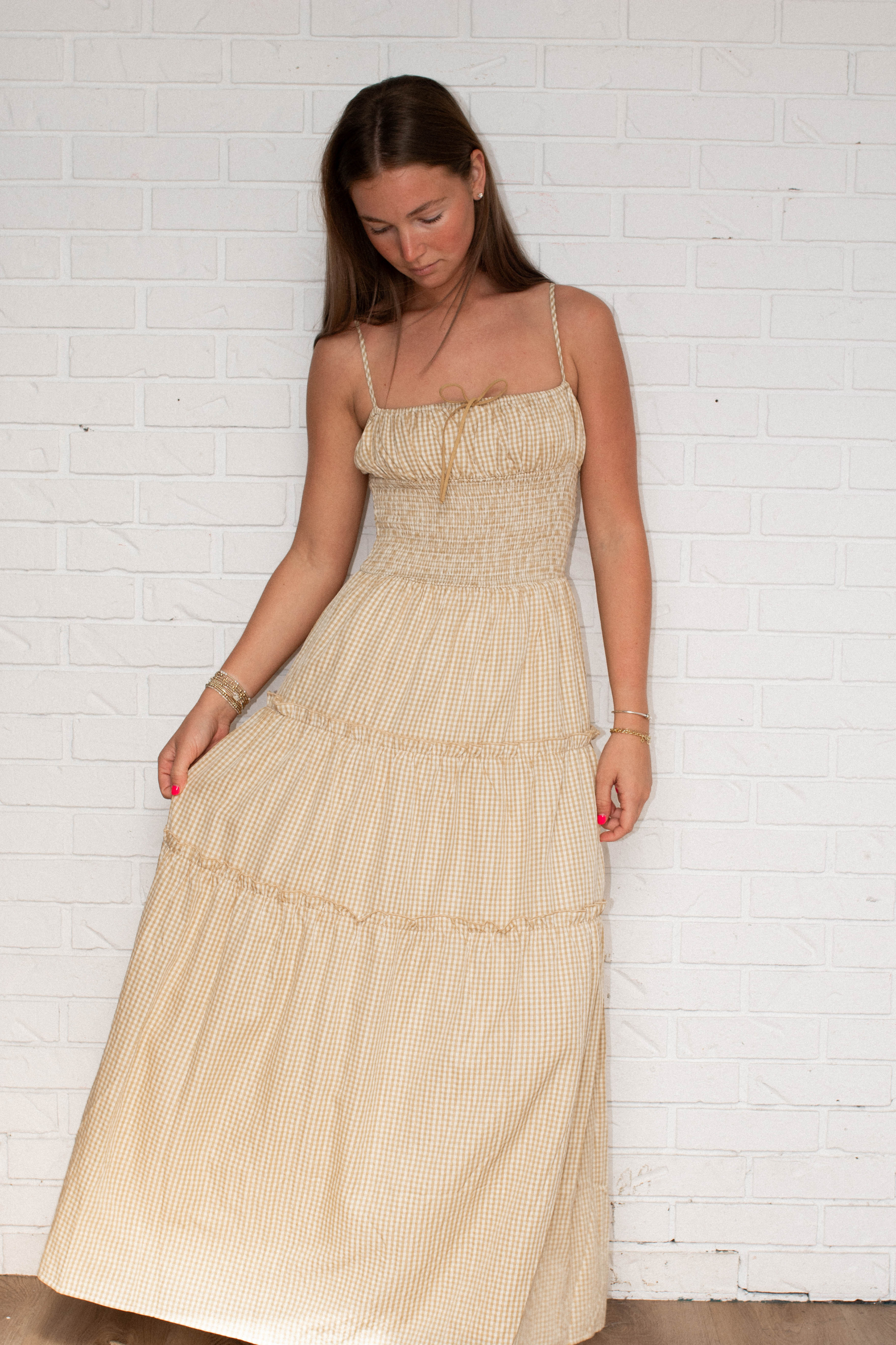 Abigail Smocked Waist Maxi Dress