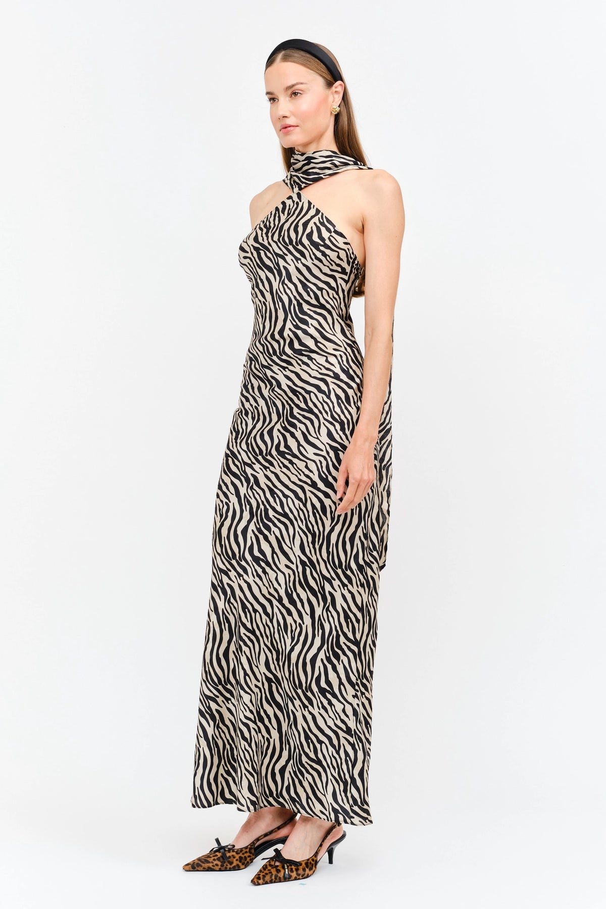 Magdalena Dress - Zebra Print
