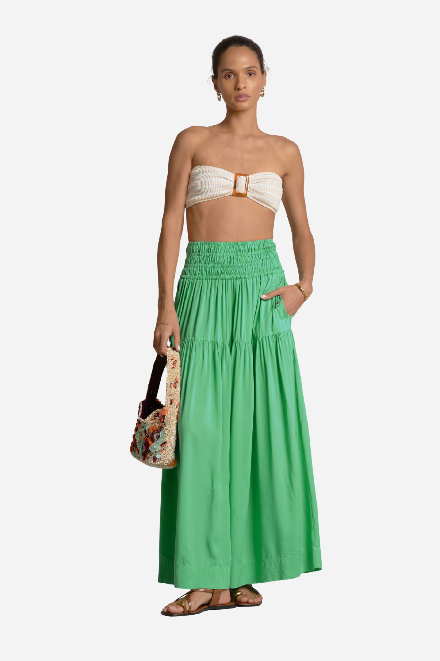 Summer Maxi Skirt - Jade