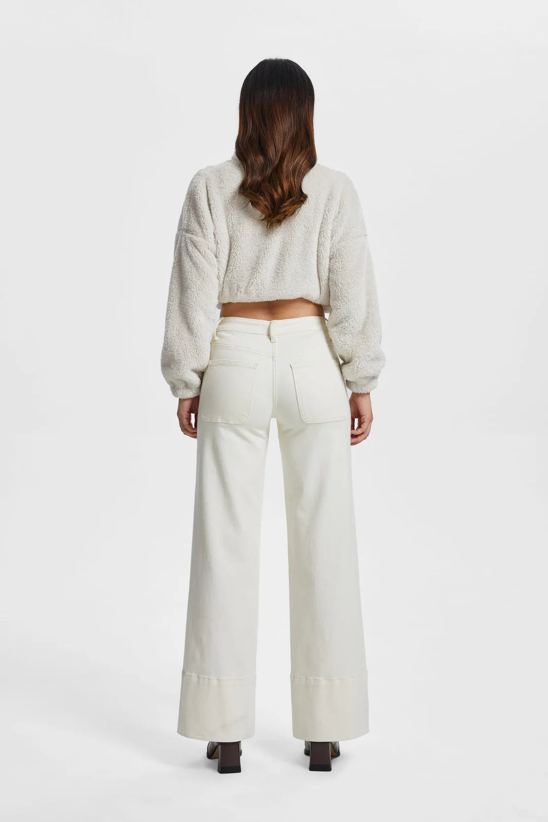 Katie Mid Rise Wide Leg Pants Maude