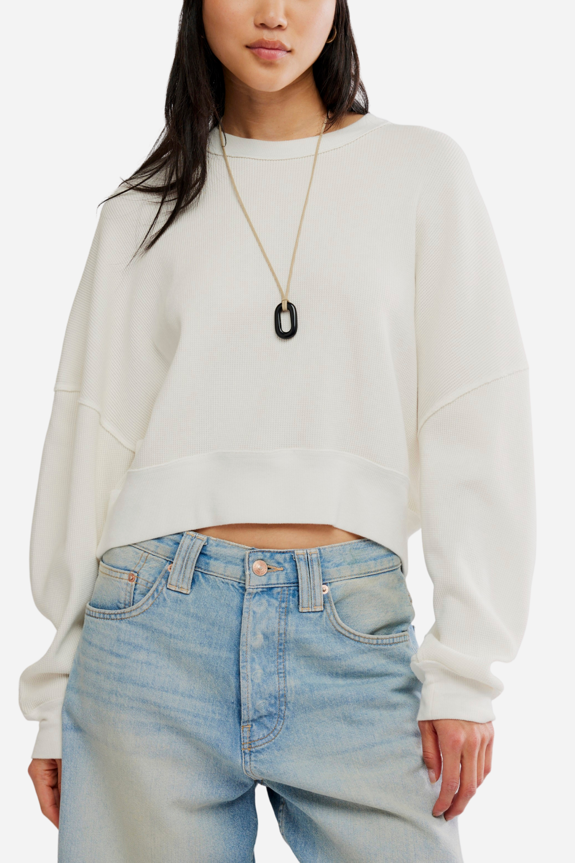 Free People Skyline Tee - Clean Ivory