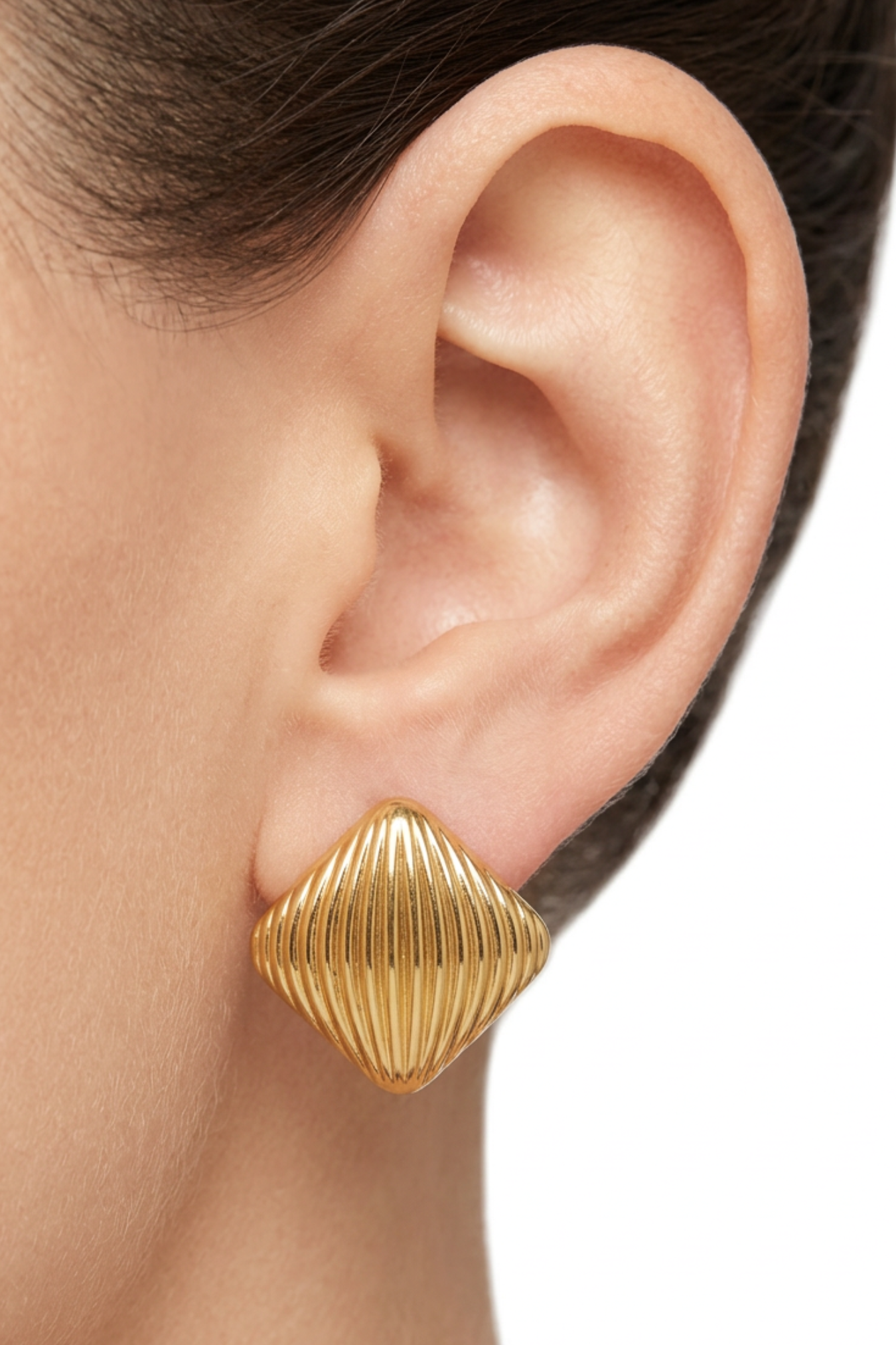 18K Parker Stud Statement Earrings